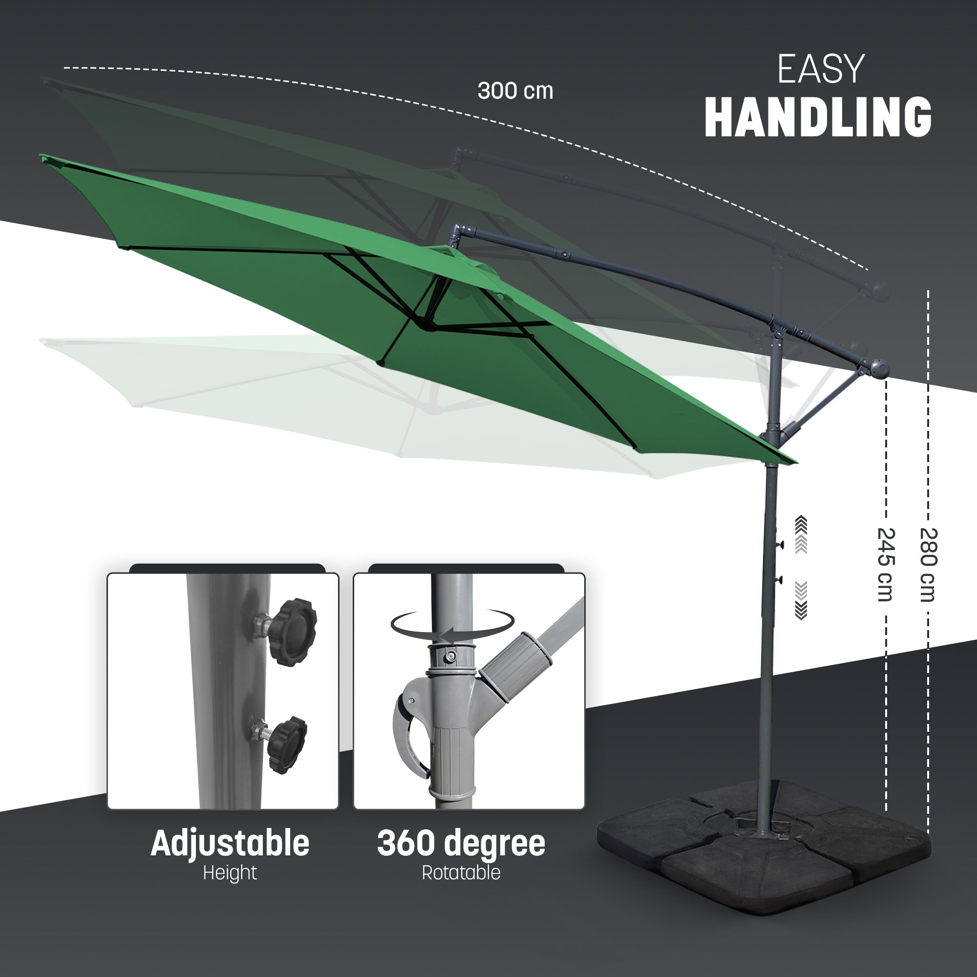 3M Cantilever Garden Parasol – image 18