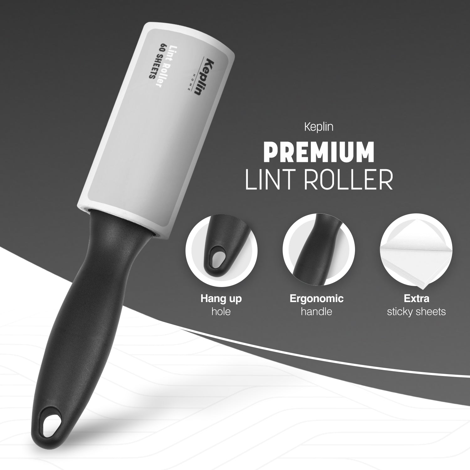 Keplin Sheet Lint Roller – Extra Sticky Sheets for Clothes & Fabric
