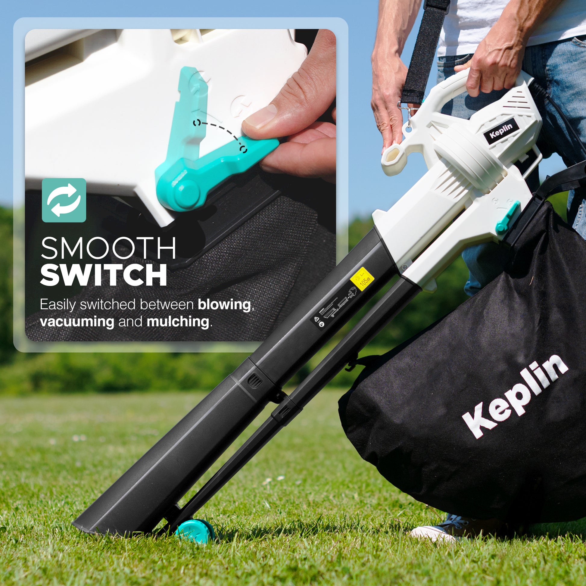 3-in-1 Leaf Blower Vacuum & Mulcher 3500W – image 5