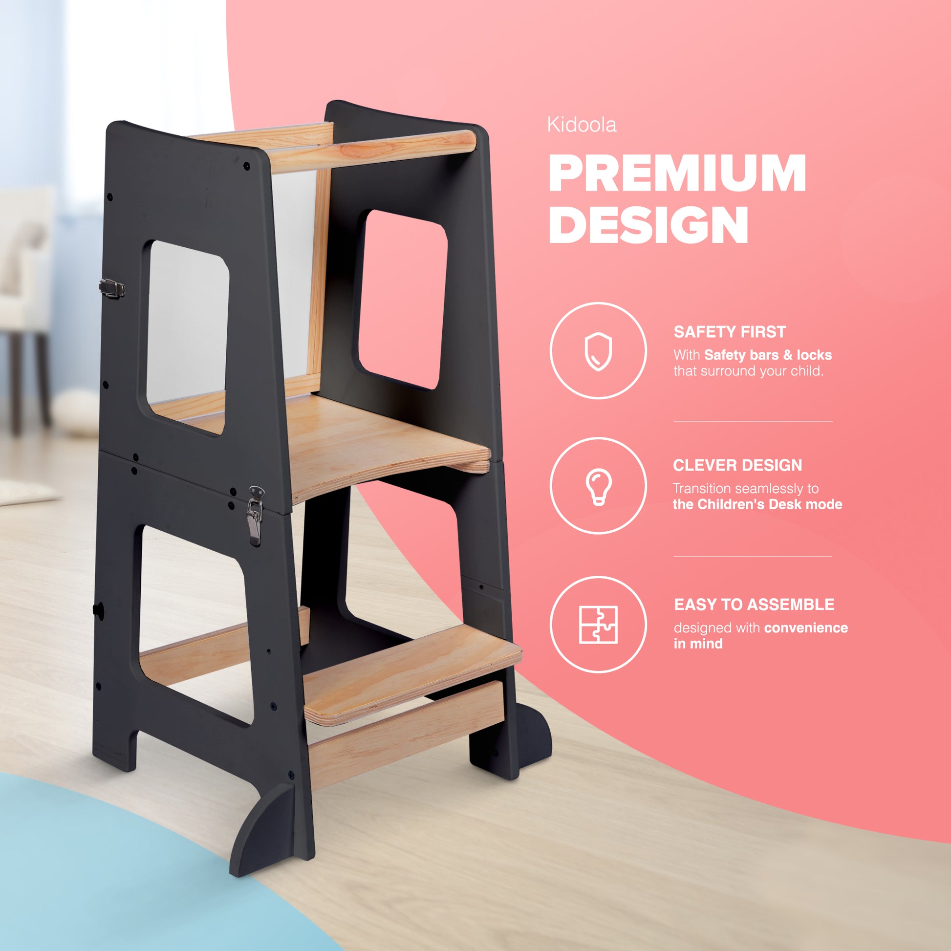 Toddler Learning Tower & Mini Desk – image 3