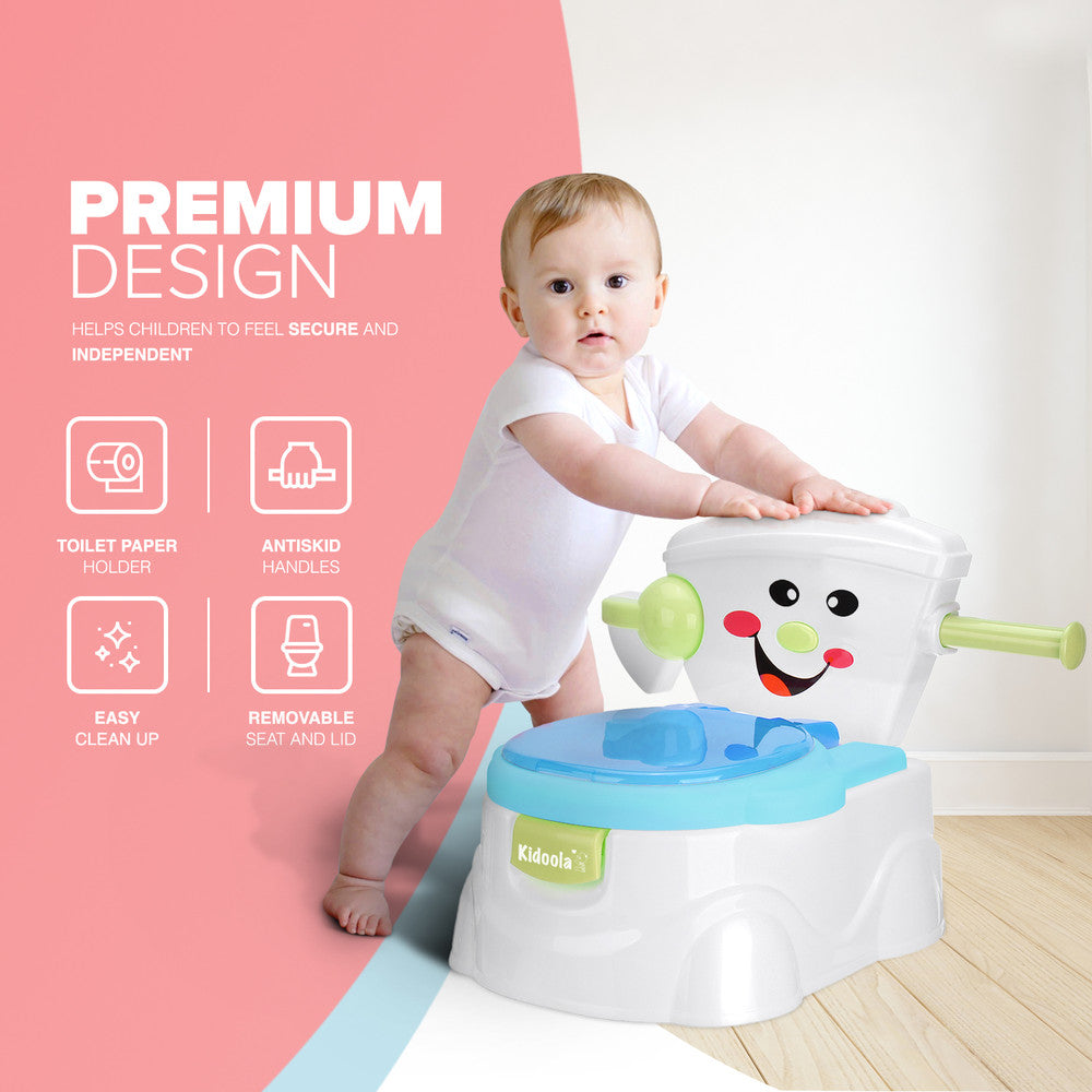 KIDOOLA Pink Potty Training Toilet Seat - Splash Guard & Portable Design for Easy Travel | Fun & Functional Potty Seat for Kids 6 Months to 5 Years – image 10