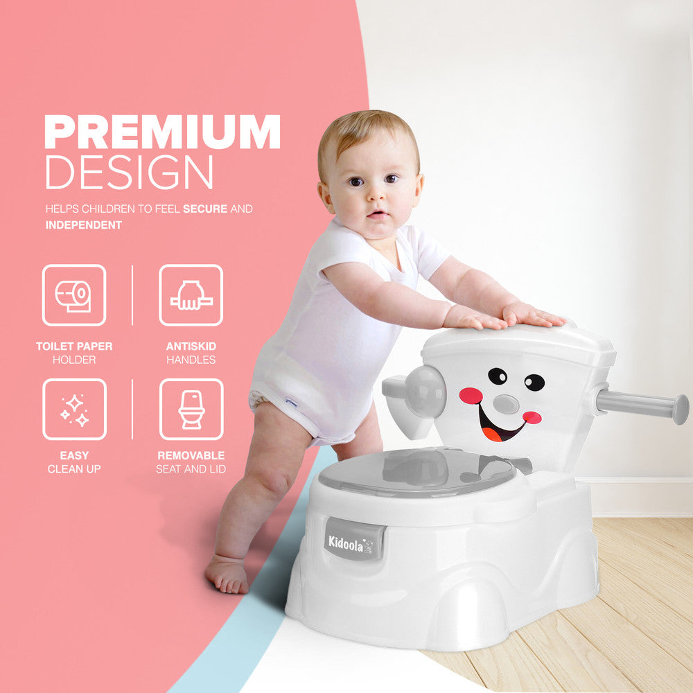 KIDOOLA Pink Potty Training Toilet Seat - Splash Guard & Portable Design for Easy Travel | Fun & Functional Potty Seat for Kids 6 Months to 5 Years – image 17