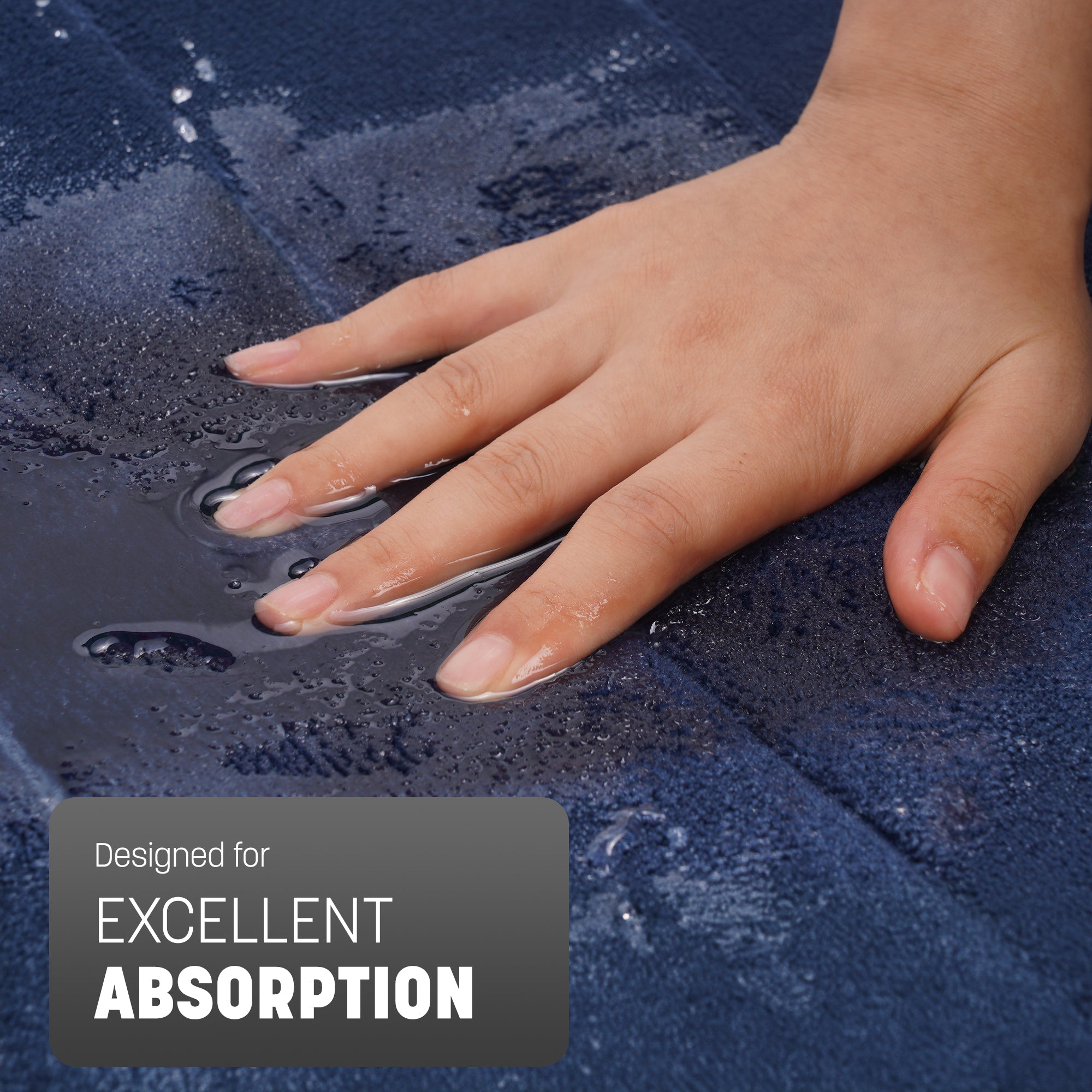 KEPLIN Ultra-Soft Memory Foam Bath Mat - Highly Absorbent, Non-Slip, Machine Washable Luxury for Bathroom Floors- 60x 90cm