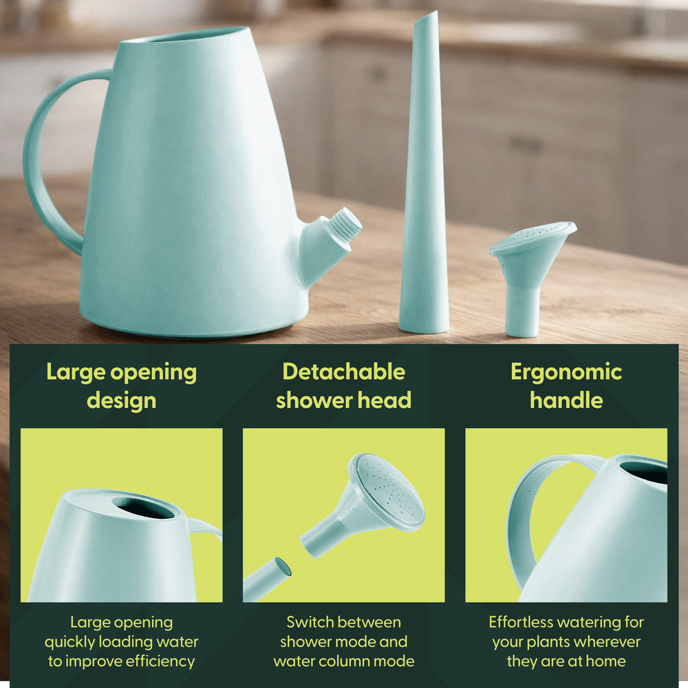 1.8L Plastic Watering Can with Plastic Sprinkler Rose