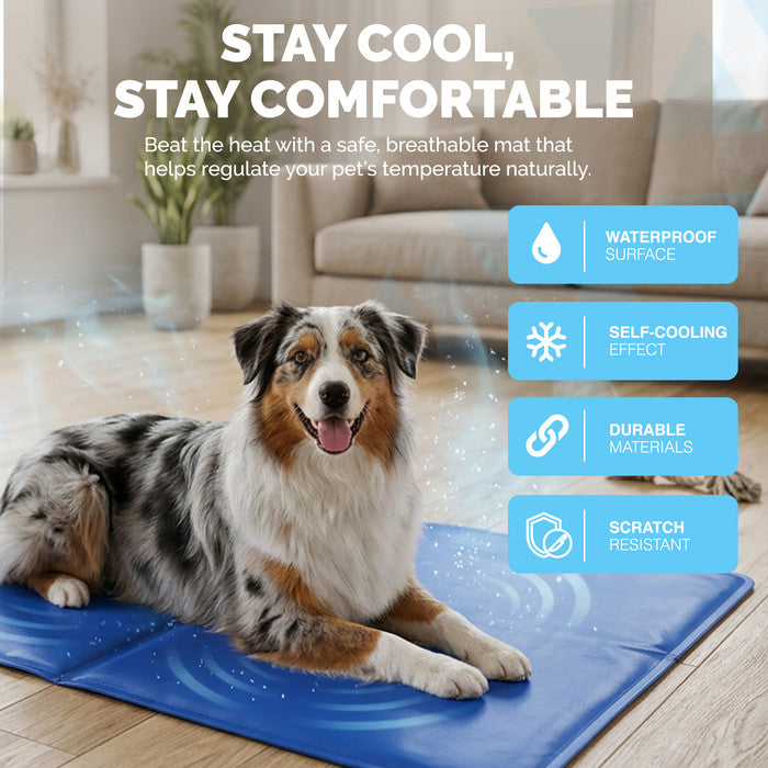 FurDreams Plain Pet Cooling Mat for Dogs  Cats Large