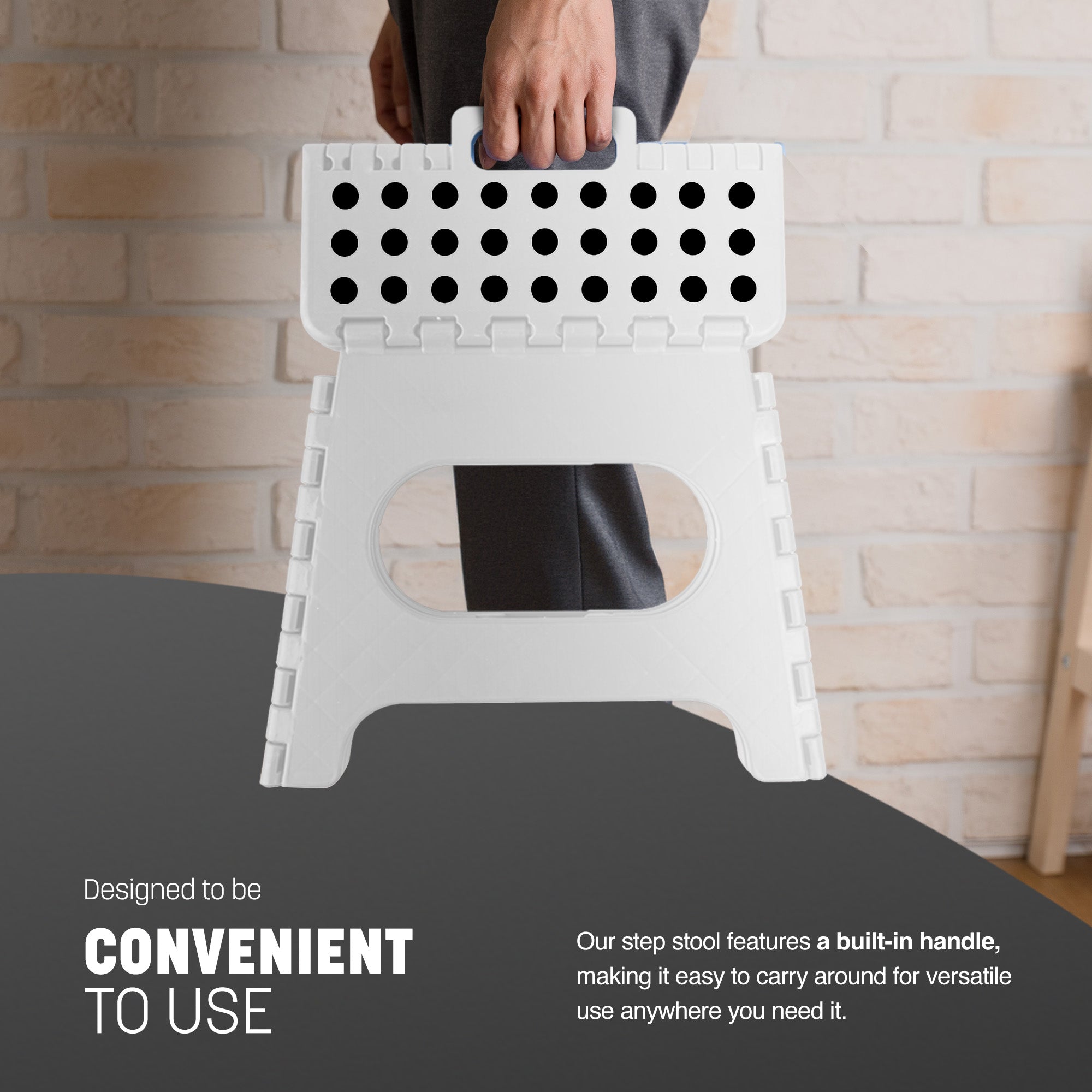 KEPLIN 11inch Heavy Duty Folding Step Stool