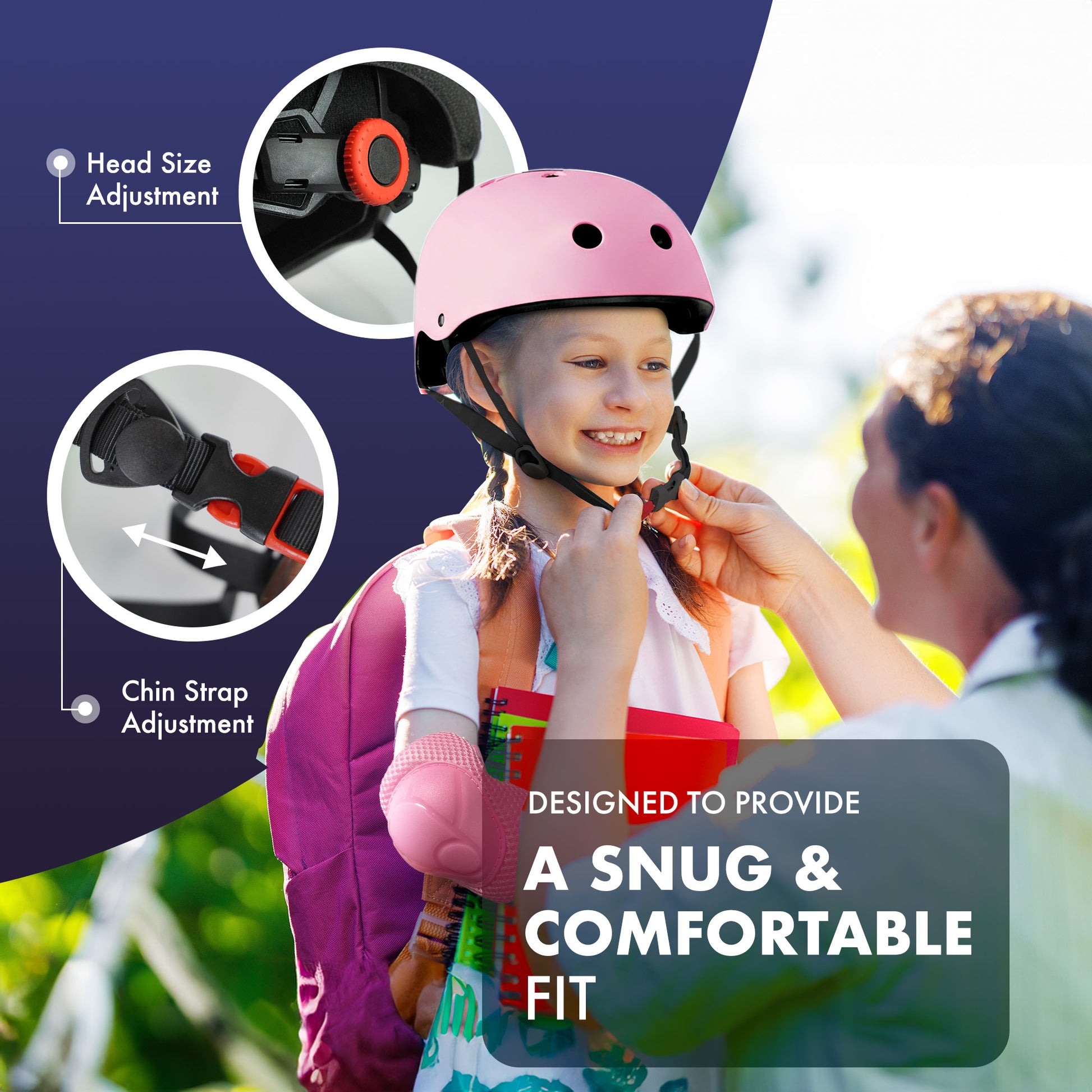 KAYMAN Kids Bike Helmet age 3 to 12, Adjustable Safety Gear for Boys and Girls, Suited to Scooter, Cycling, Skateboard & Roller Skating - Protection for Boys & Girls