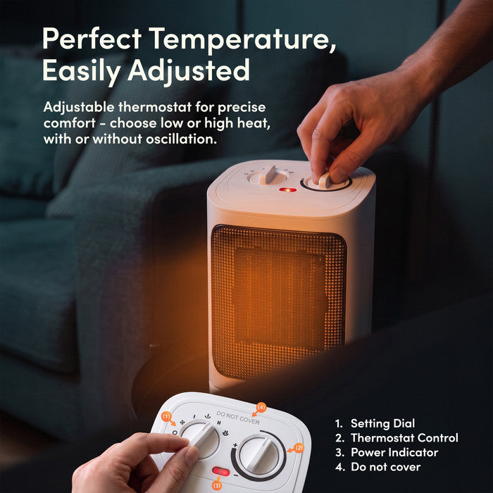 Oscillating Space Heater - 1500W