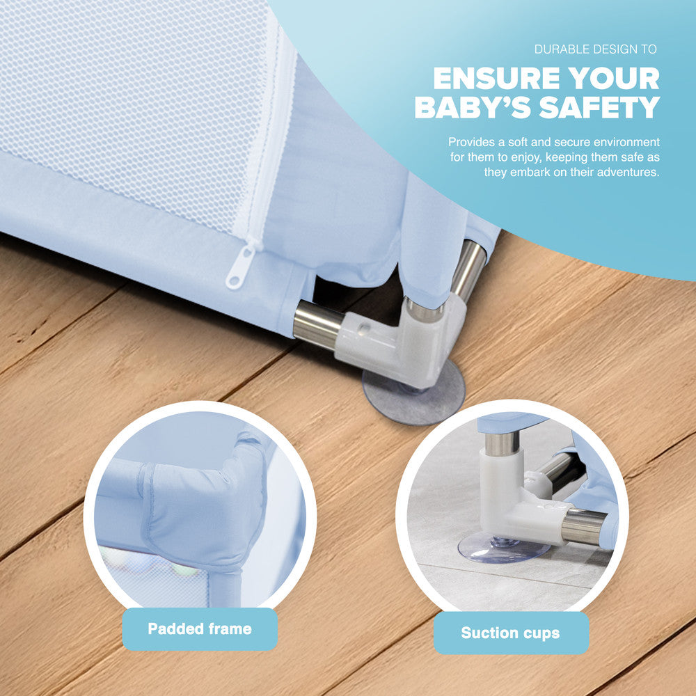 KIDOOLA Baby Playpen with Padded Frame & Mesh Walls, Unisex (150x180x65cm)