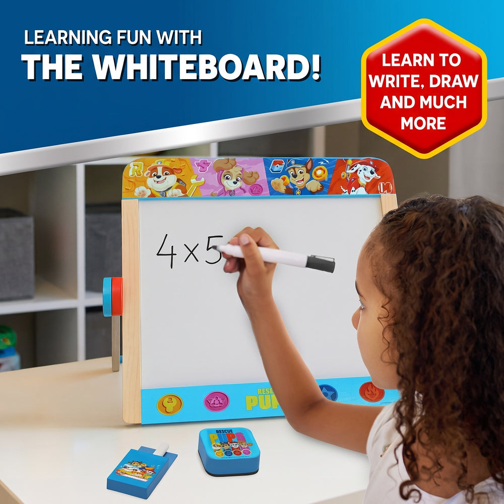 Paw Patrol Chalkboard Easel for Kids – Tabletop 2-in-1 Whiteboard & Chalk Drawing Board – Fun Educational Toy for Toddlers
