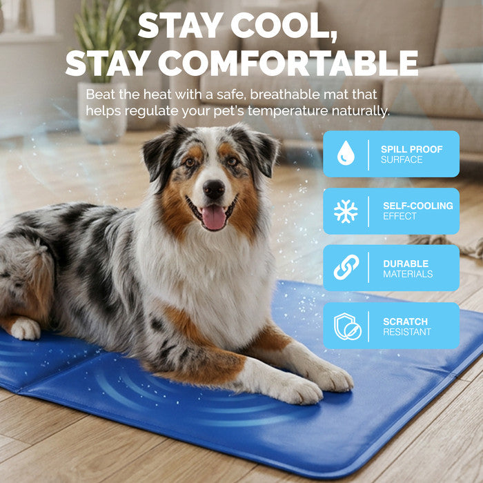 FurDreams Plain Pet Cooling Mat for Dogs  Cats Large