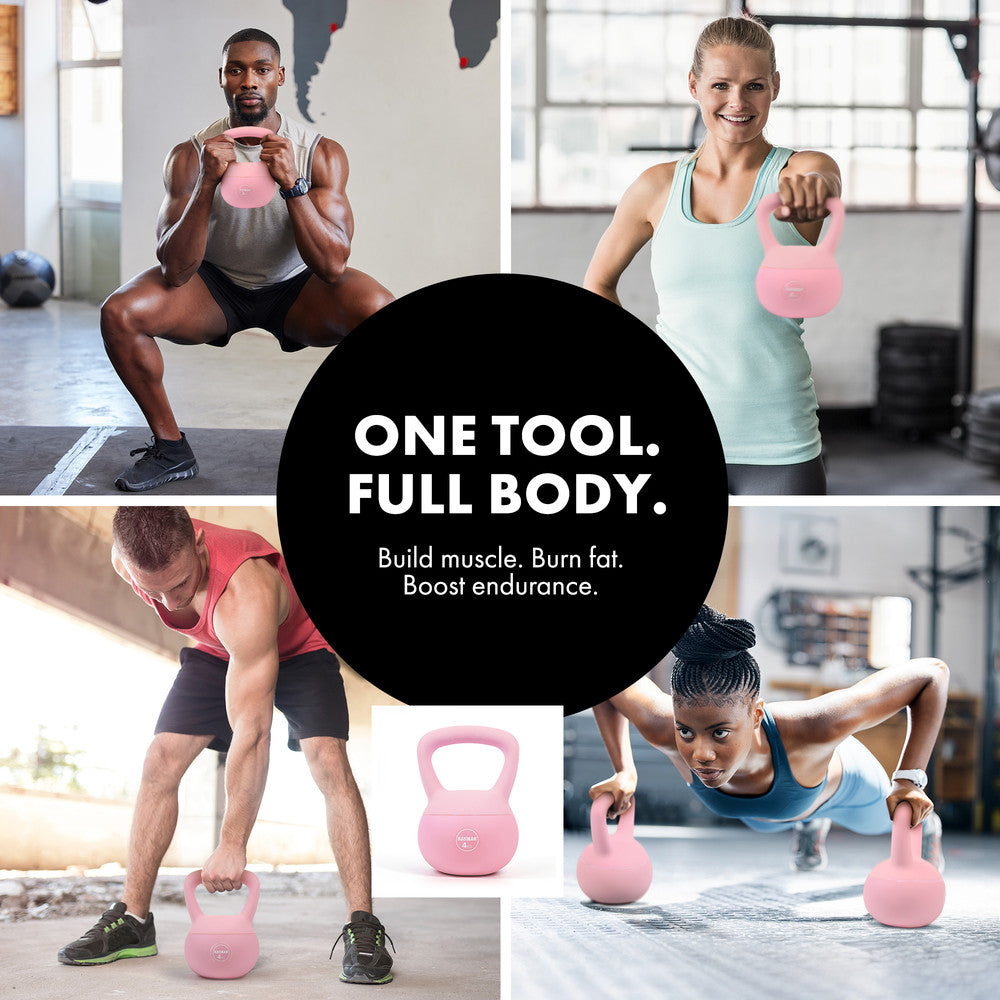 KAYMAN Soft Kettlebell for Home Gym – PVC Coated Weight – Floor Safe Flat Base – Ergonomic Non-Slip Handle – Strength Training, CrossFit, HIIT, Core Workout – Durable Fitness Equipment – image 12