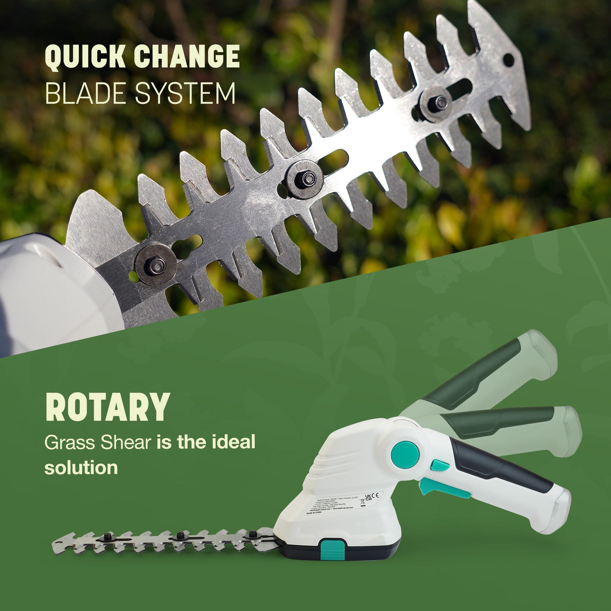 Cordless Hedge Trimmer with 170mm Shrub Shear Blade – 8mm Cutting Capacity UK