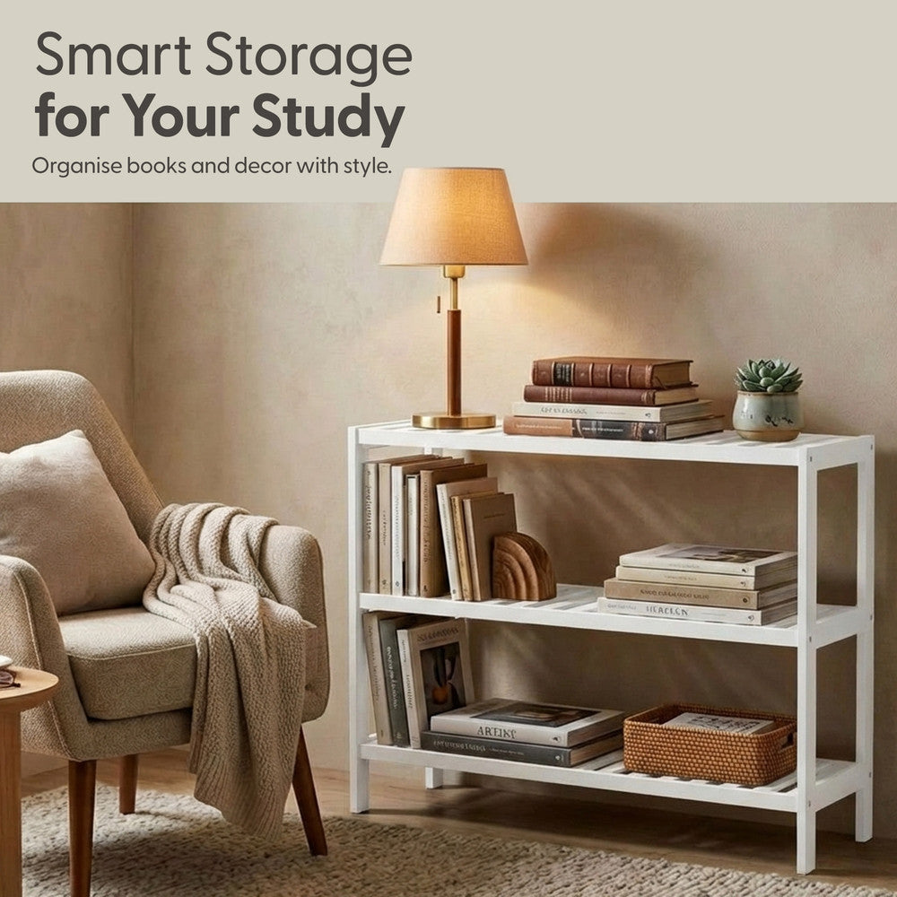 Bamboo Shoe Rack - 3 Tier – image 21