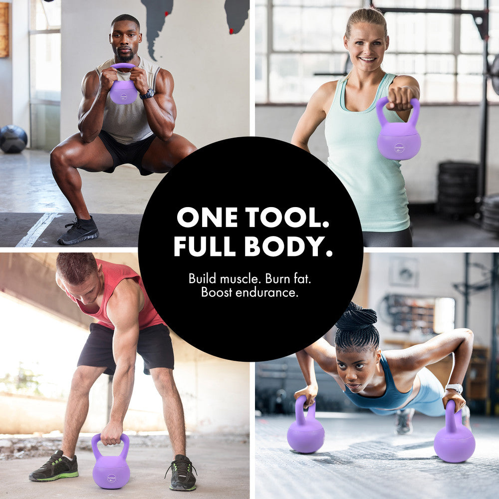 KAYMAN Soft Kettlebell for Home Gym – PVC Coated Weight – Floor Safe Flat Base – Ergonomic Non-Slip Handle – Strength Training, CrossFit, HIIT, Core Workout – Durable Fitness Equipment – image 19