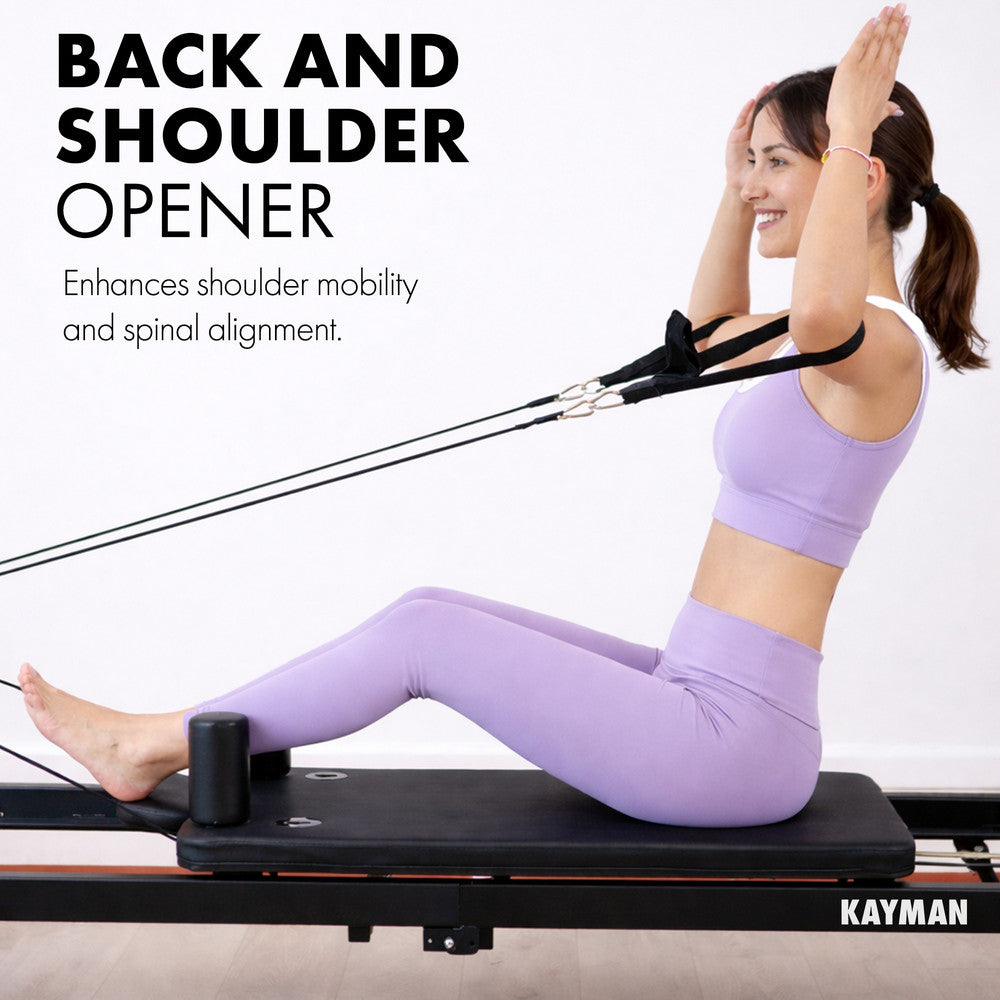 KAYMAN 83" Foldable Pilates Reformer Machine for Home Workout – image 7