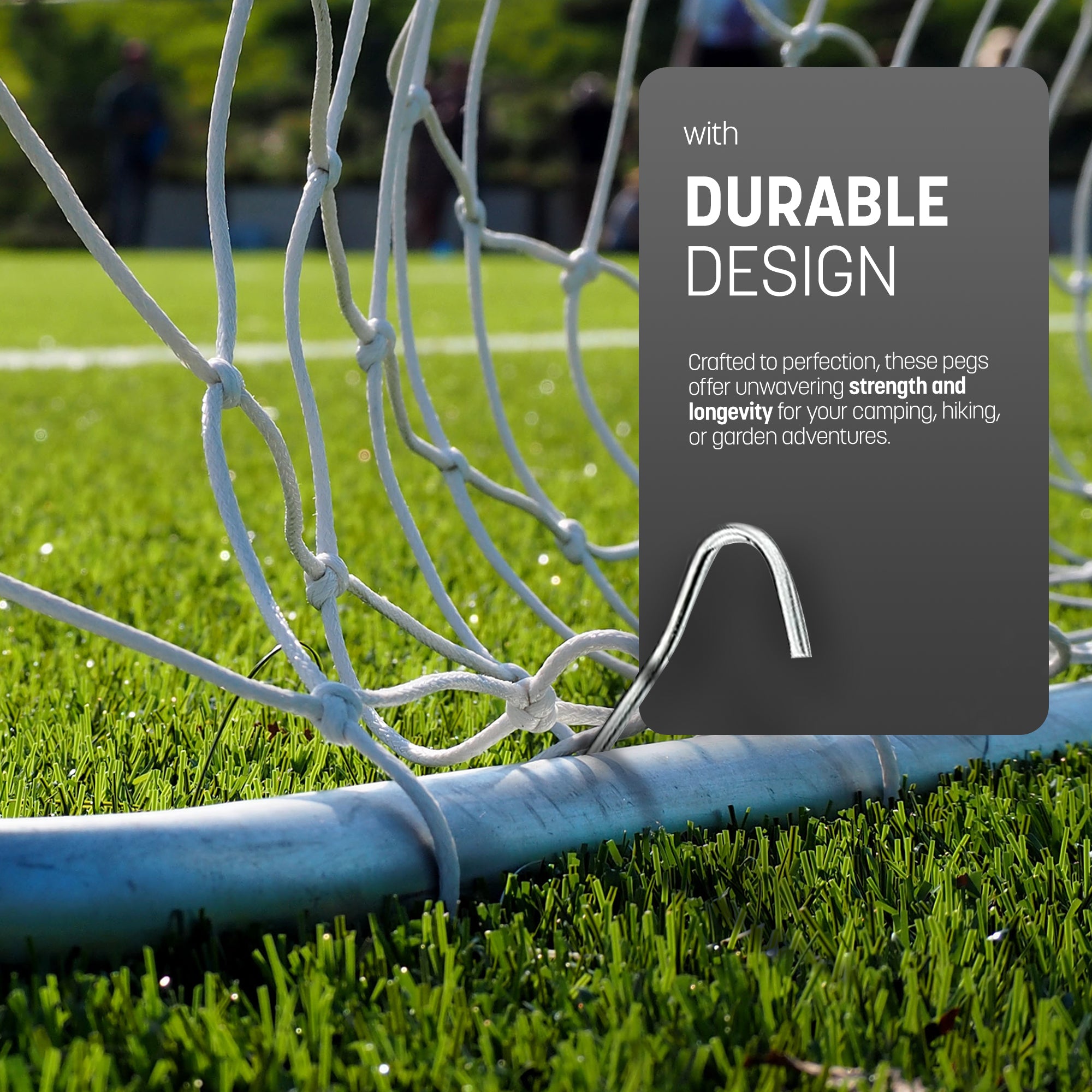 Rust Free Steel Tent Pegs - Weather-Resistant Camping & Outdoor Hooks