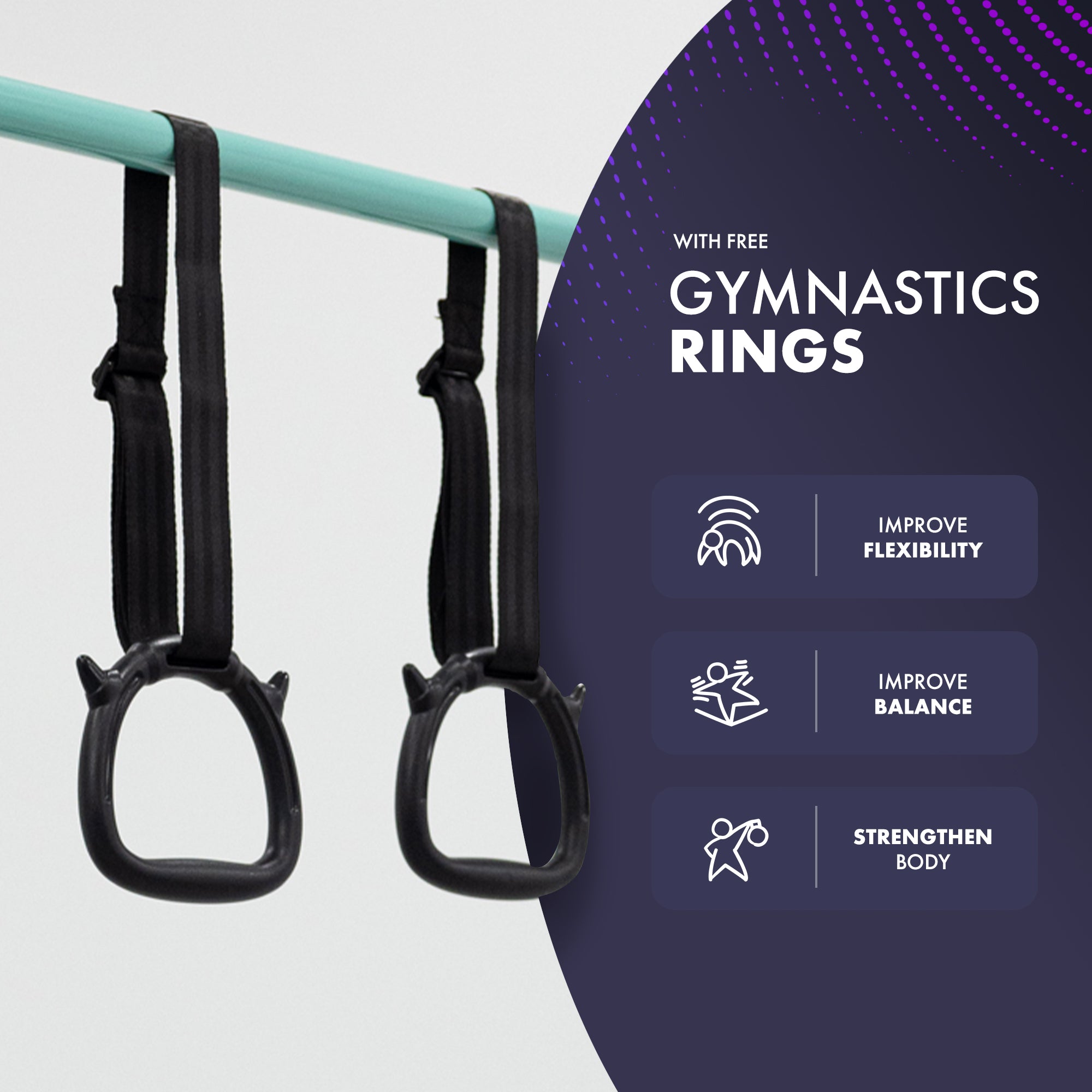 KAYMAN Gymnastics Horizontal Bar – Adjustable Height & Feet, Hand Protection Wrap, Durable Iron for Flexibility Training – Compact & Stylish Home Gym Equipment – image 17