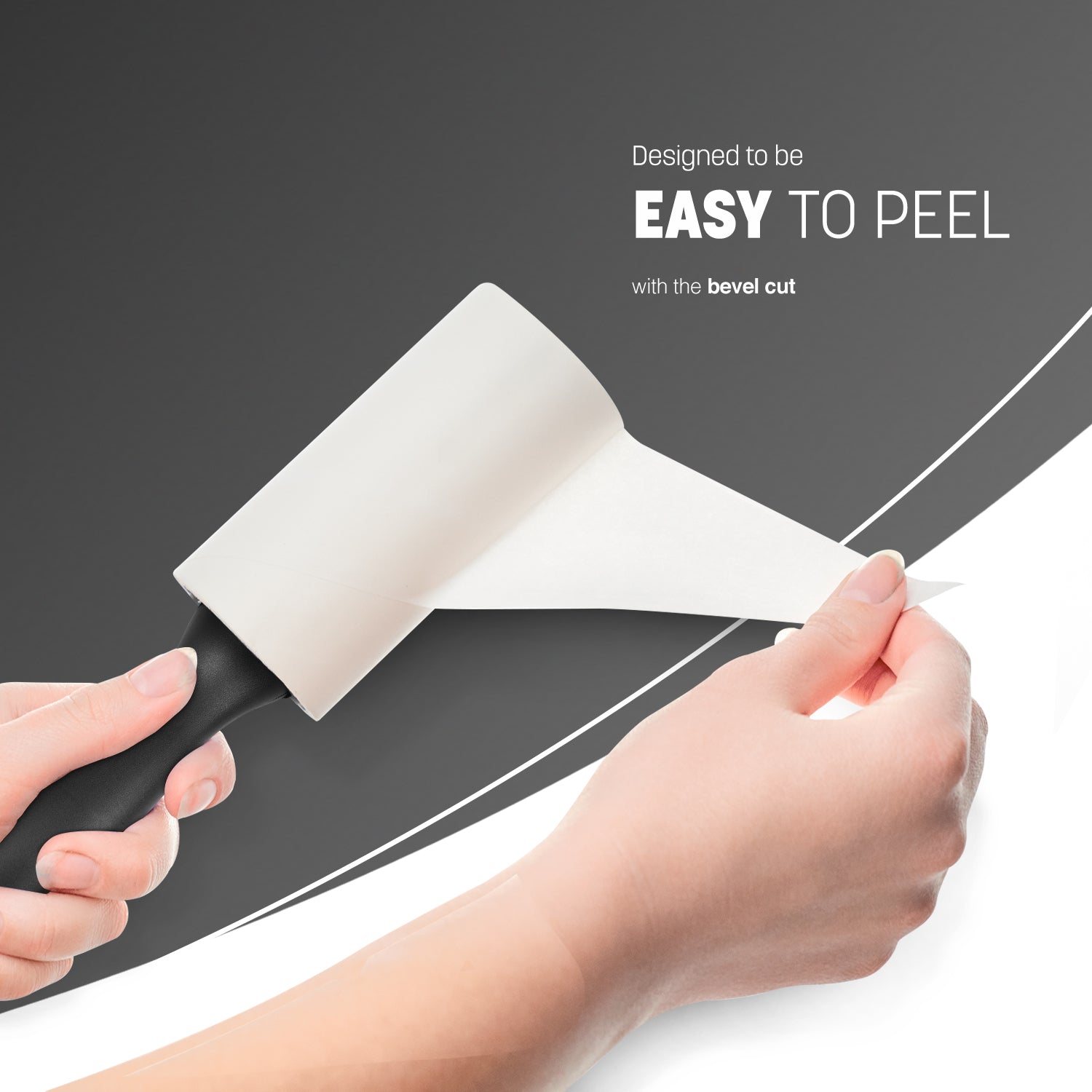 Lint Roller Removing Pet Hair from Clothing – Easy-Peel Sticky Sheets