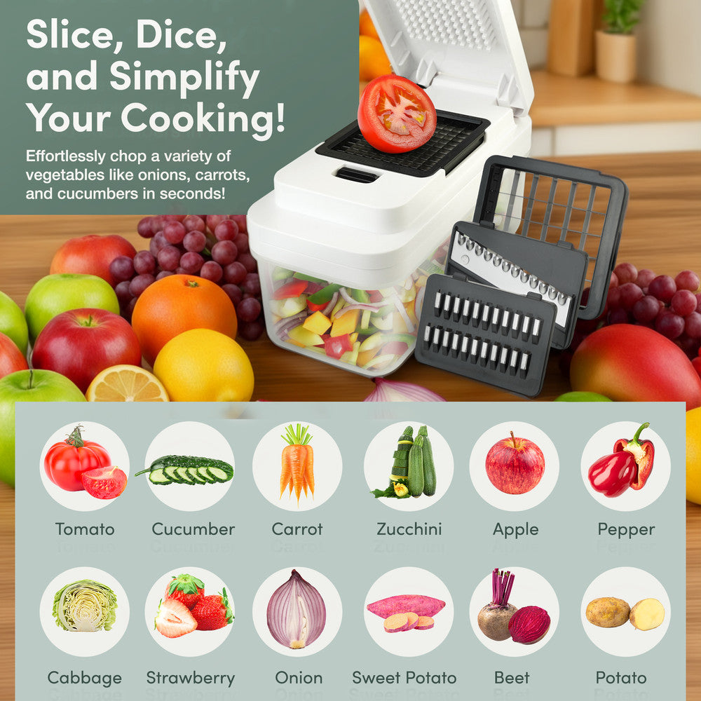 7-in-1 Vegetable Chopper with Container – image 6