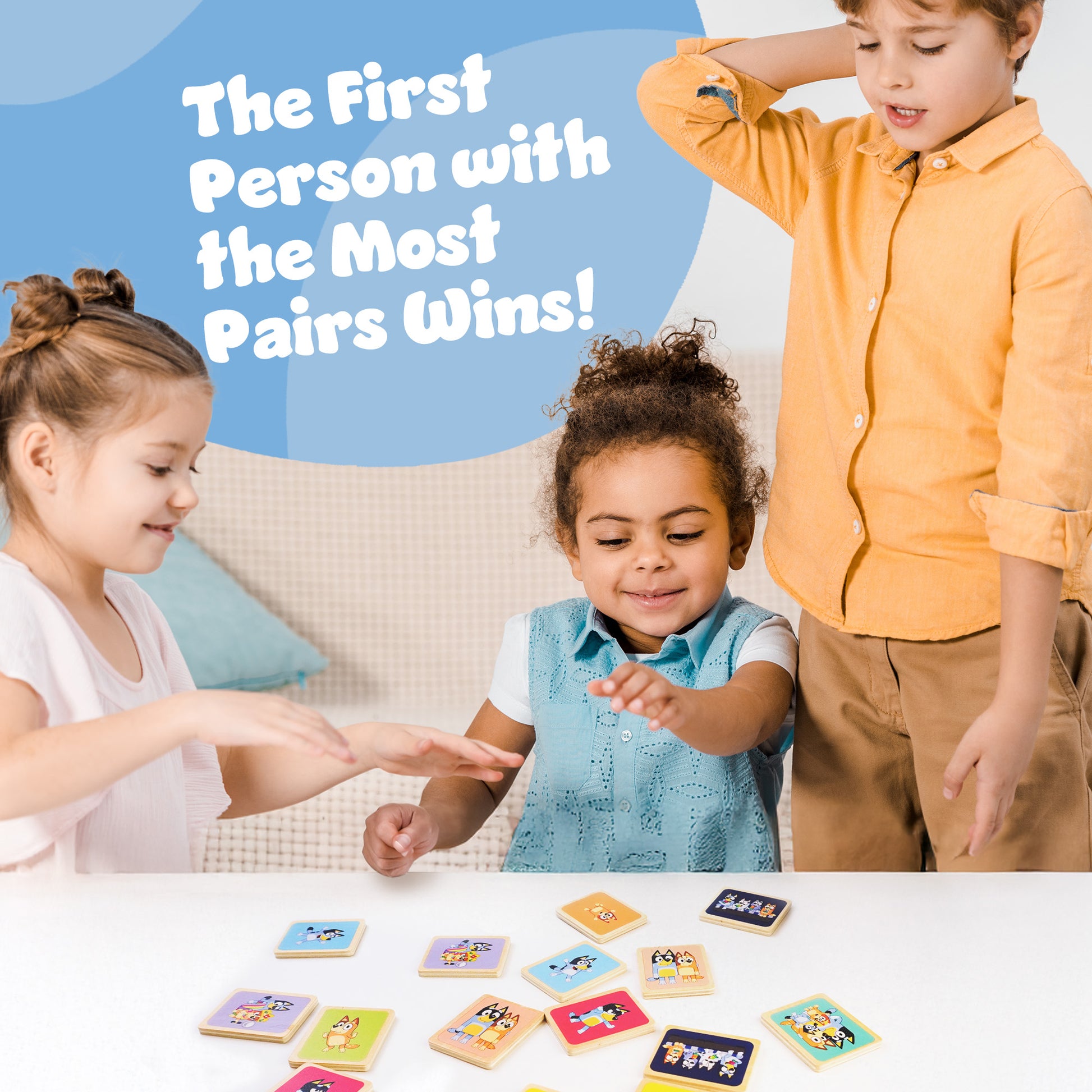 Bluey matching card game – develops memory, concentration and cognitive skills for children