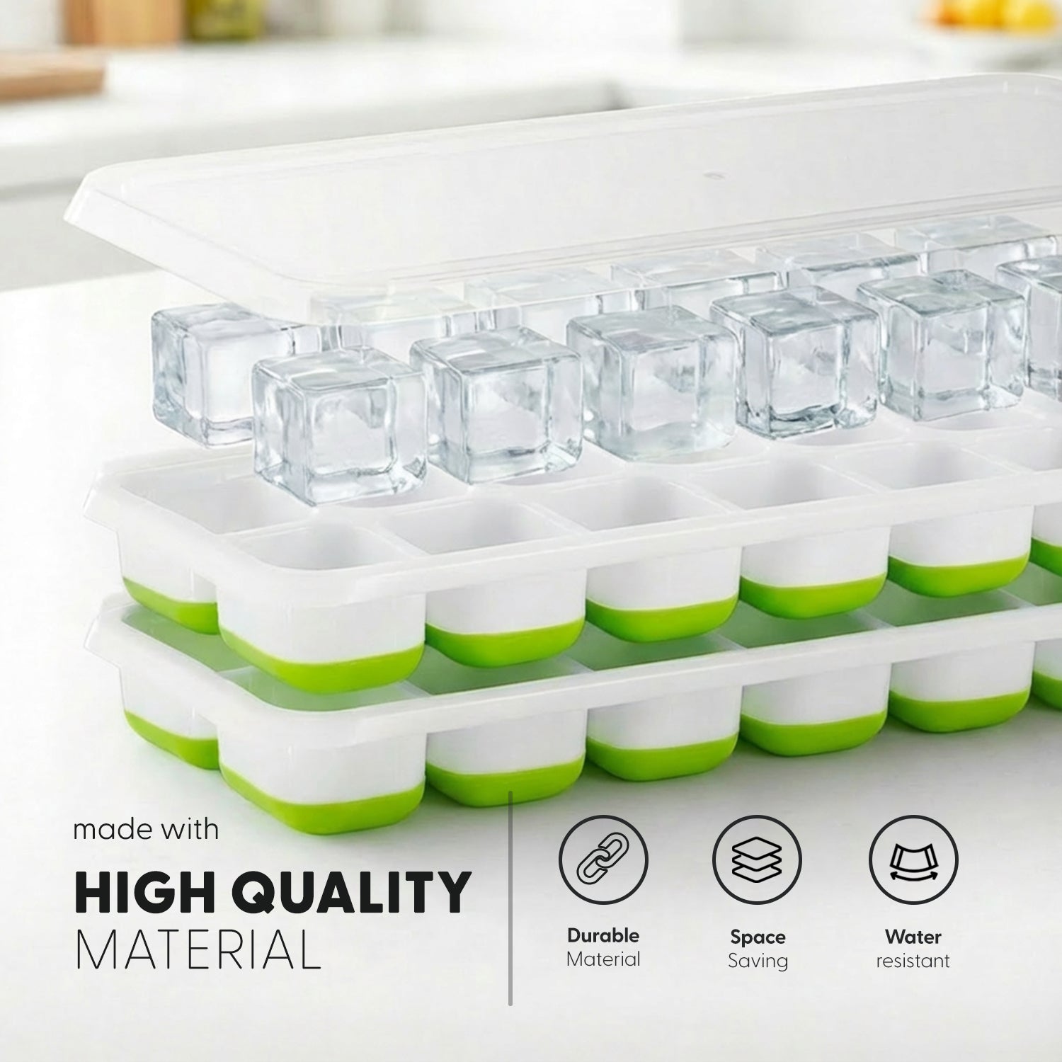 Silicone Ice Cube Trays with Non-Spill Lids – image 9