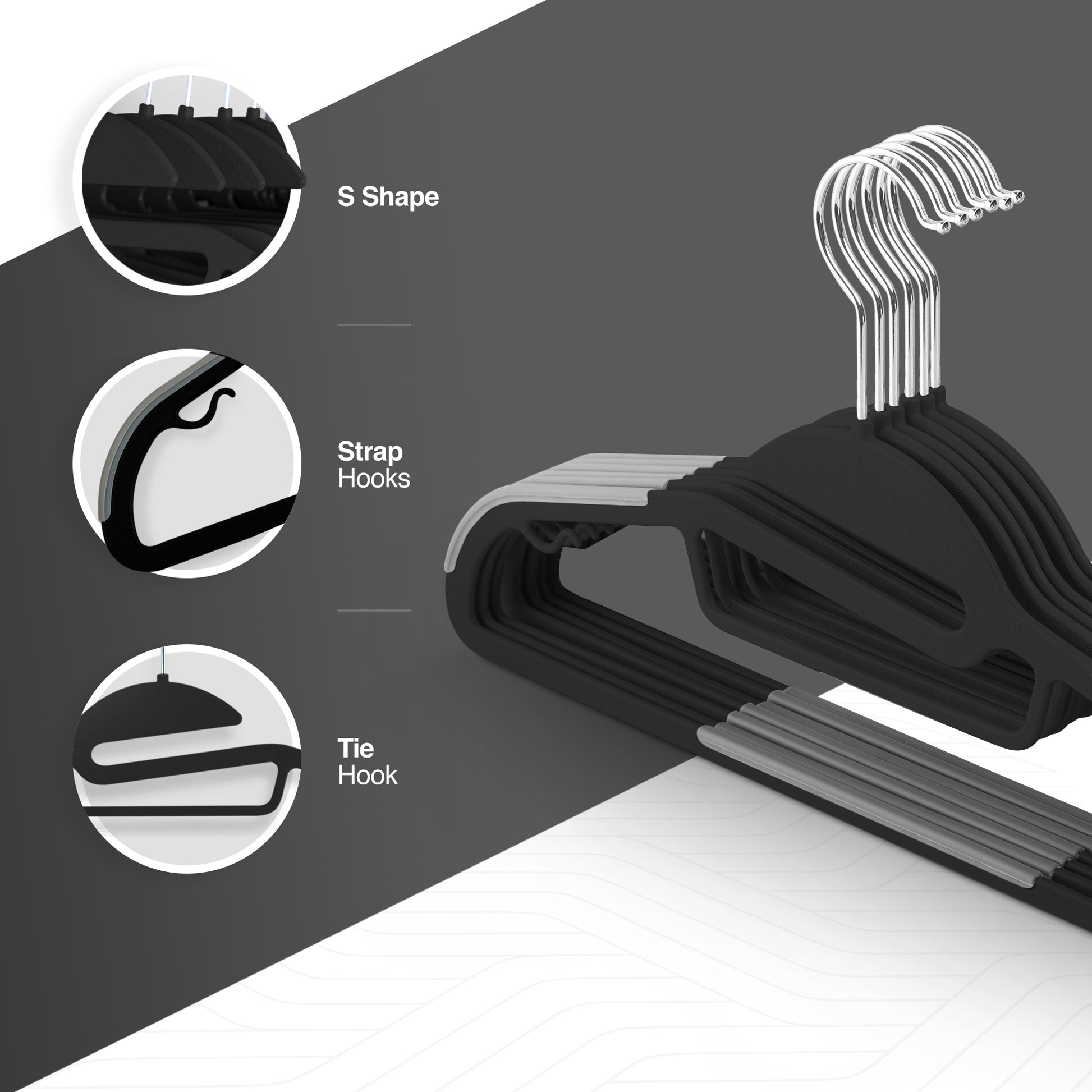 Slimline Non-Slip Clothes Hangers – image 6