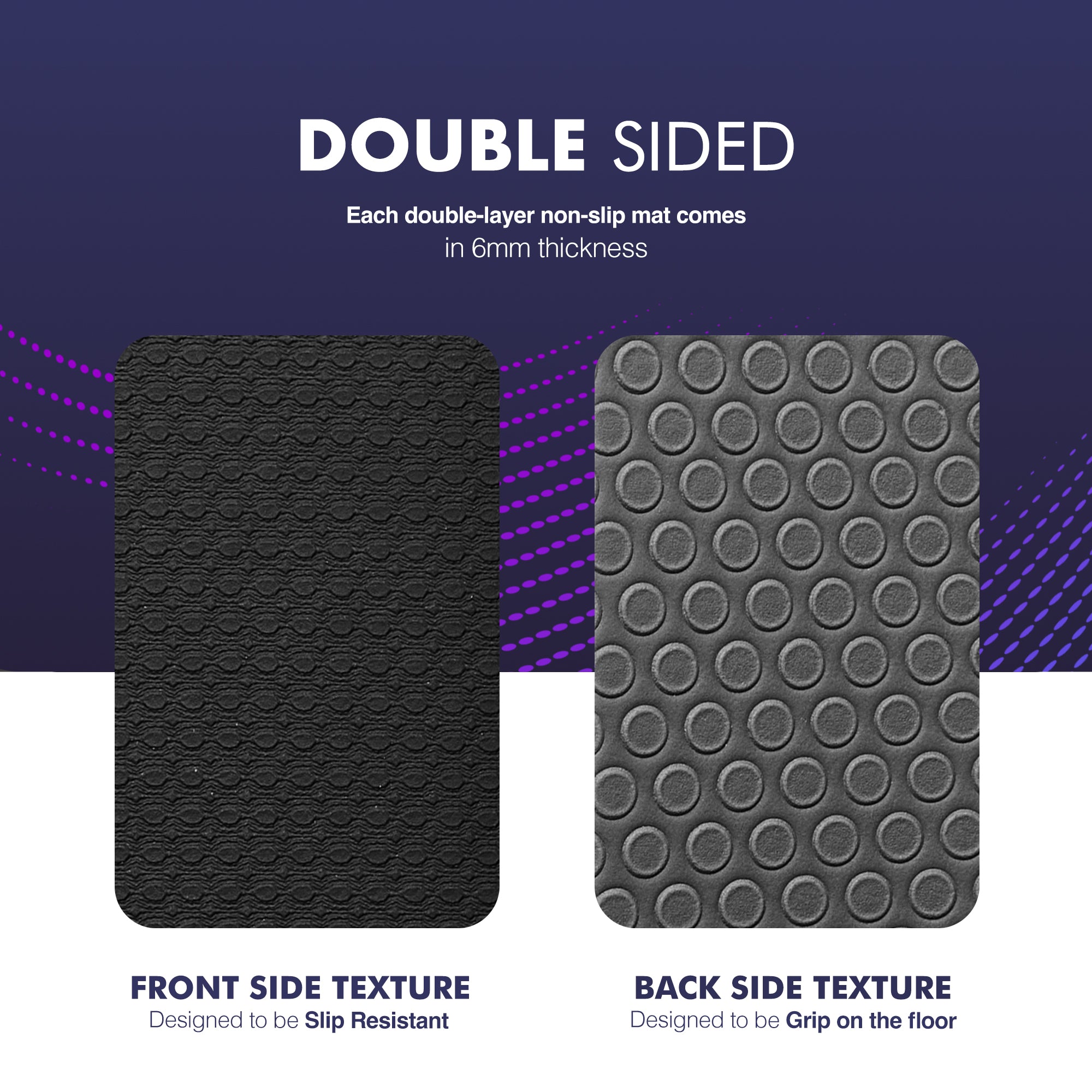 KAYMAN Yoga & Exercise Mat with Carry Strap, Large Non-Slip Comfortable Training & Workout Floor Mat for Home or Outdoor, Gym, Pilates, Gymnastics, HiiT, Stretching & Meditation