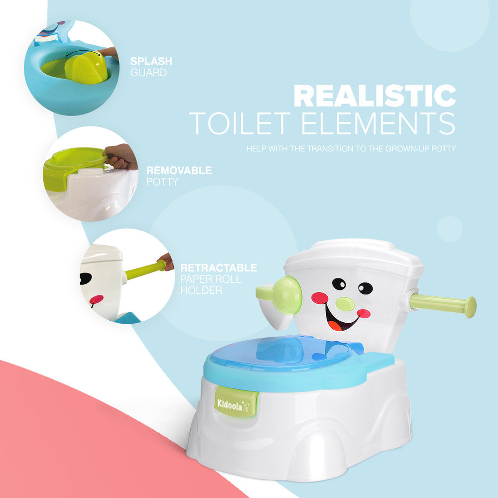 KIDOOLA Pink Potty Training Toilet Seat - Splash Guard & Portable Design for Easy Travel | Fun & Functional Potty Seat for Kids 6 Months to 5 Years – image 11