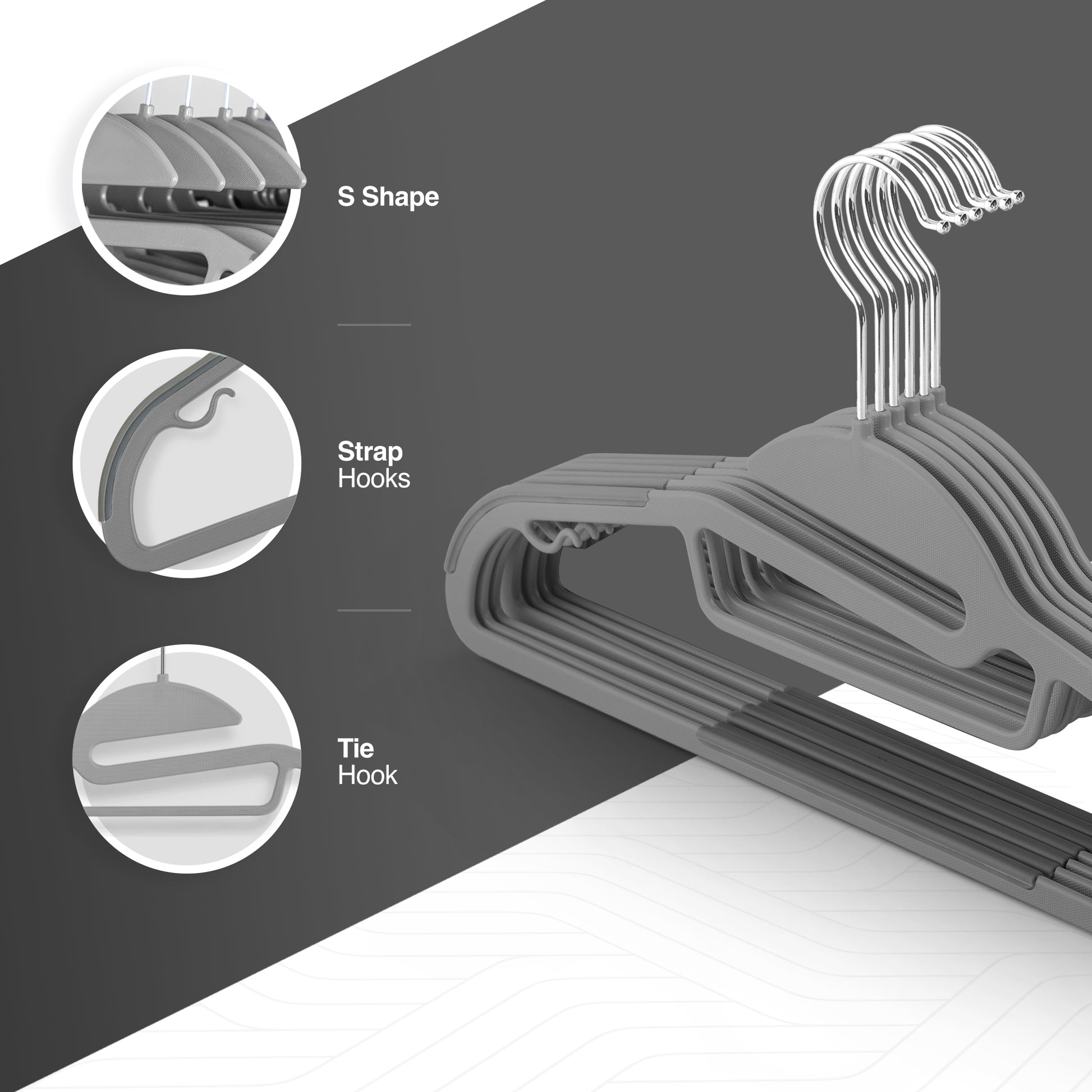 Slimline Non-Slip Clothes Hangers – image 22