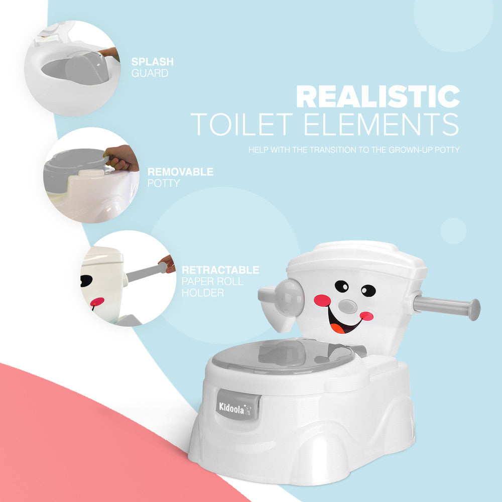 KIDOOLA Pink Potty Training Toilet Seat - Splash Guard & Portable Design for Easy Travel | Fun & Functional Potty Seat for Kids 6 Months to 5 Years – image 18