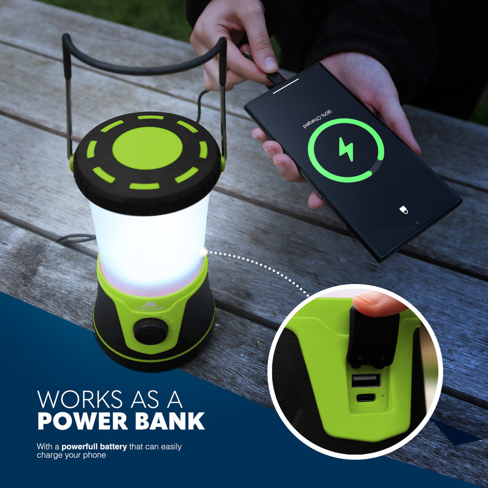 Light Green Camping Lantern Handle Detail – Compact Portable LED Tent Light UK