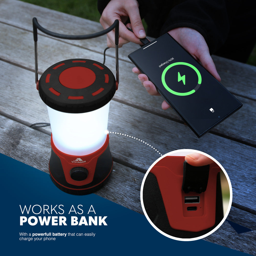 LED Camping Lantern - 1500 Lumen Light with Up to 40 Hours Battery Life