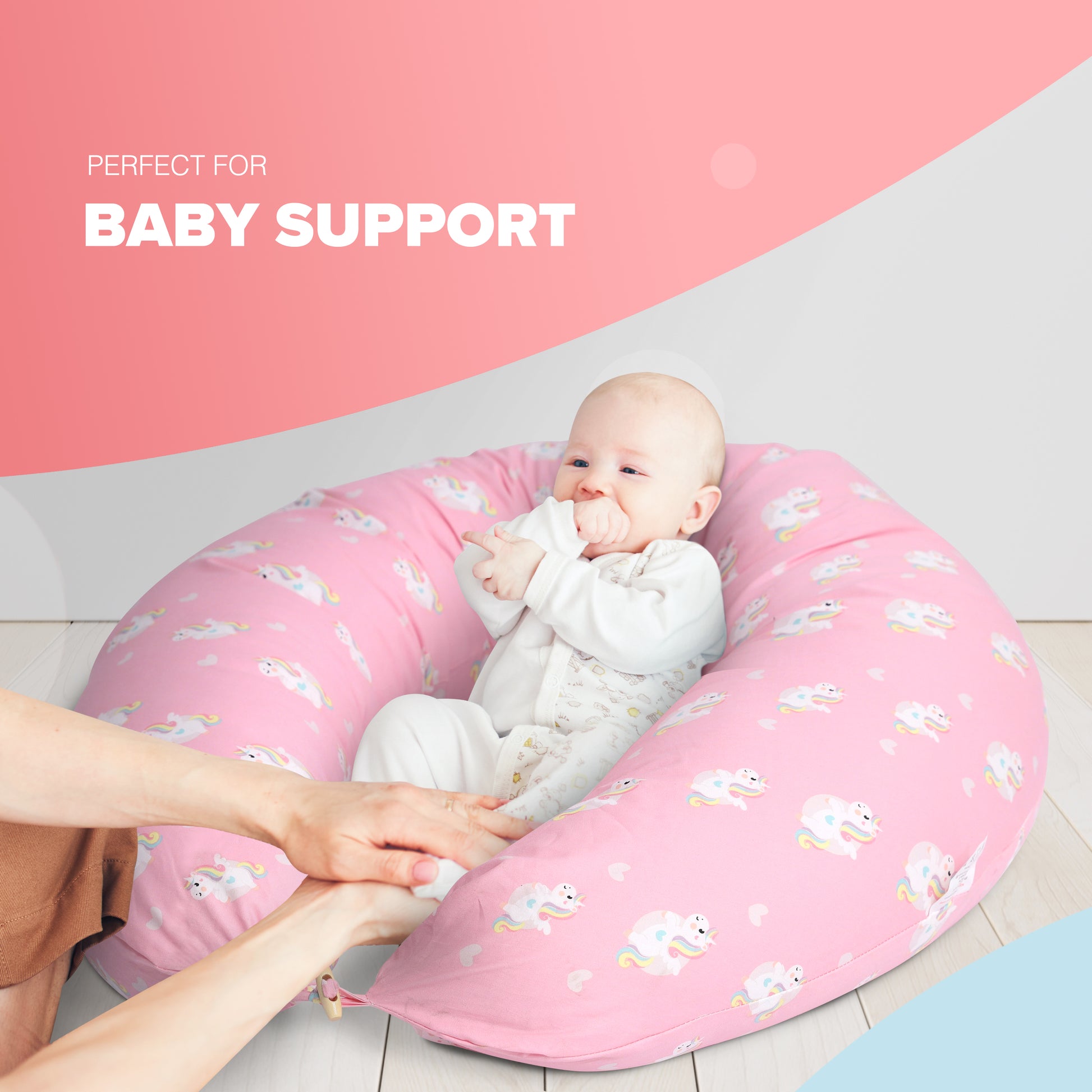 KIDOOLA 2-Pack Pregnancy Pillow & Feeding Cushion – Ultimate Support for Sleeping, Feeding, and Breastfeeding – Soft, Comfortable, Washable Maternity Pillows – Ideal Pregnancy Gift – image 4