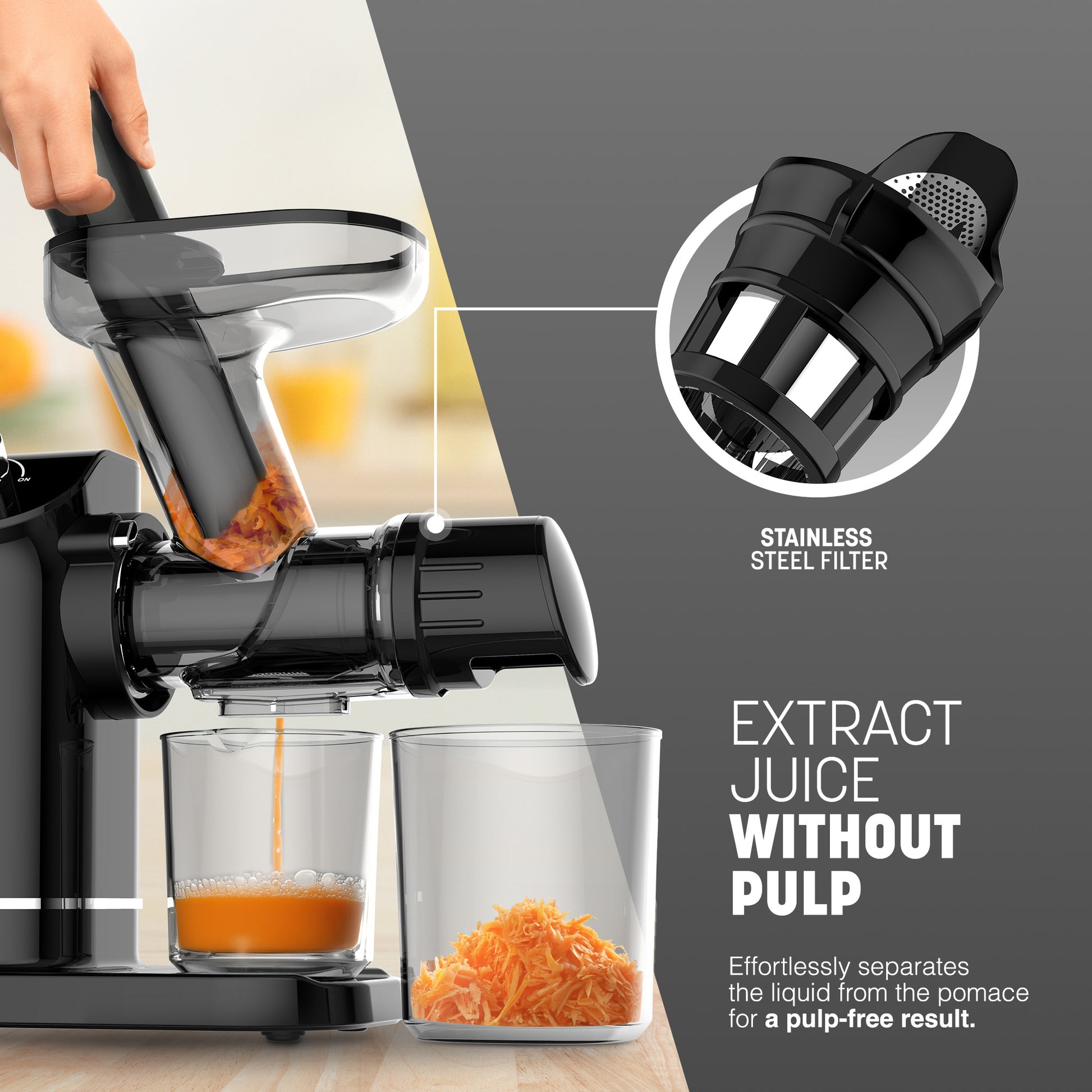Cold Press Juicer Machine - Slow Masticating Juicer – image 3