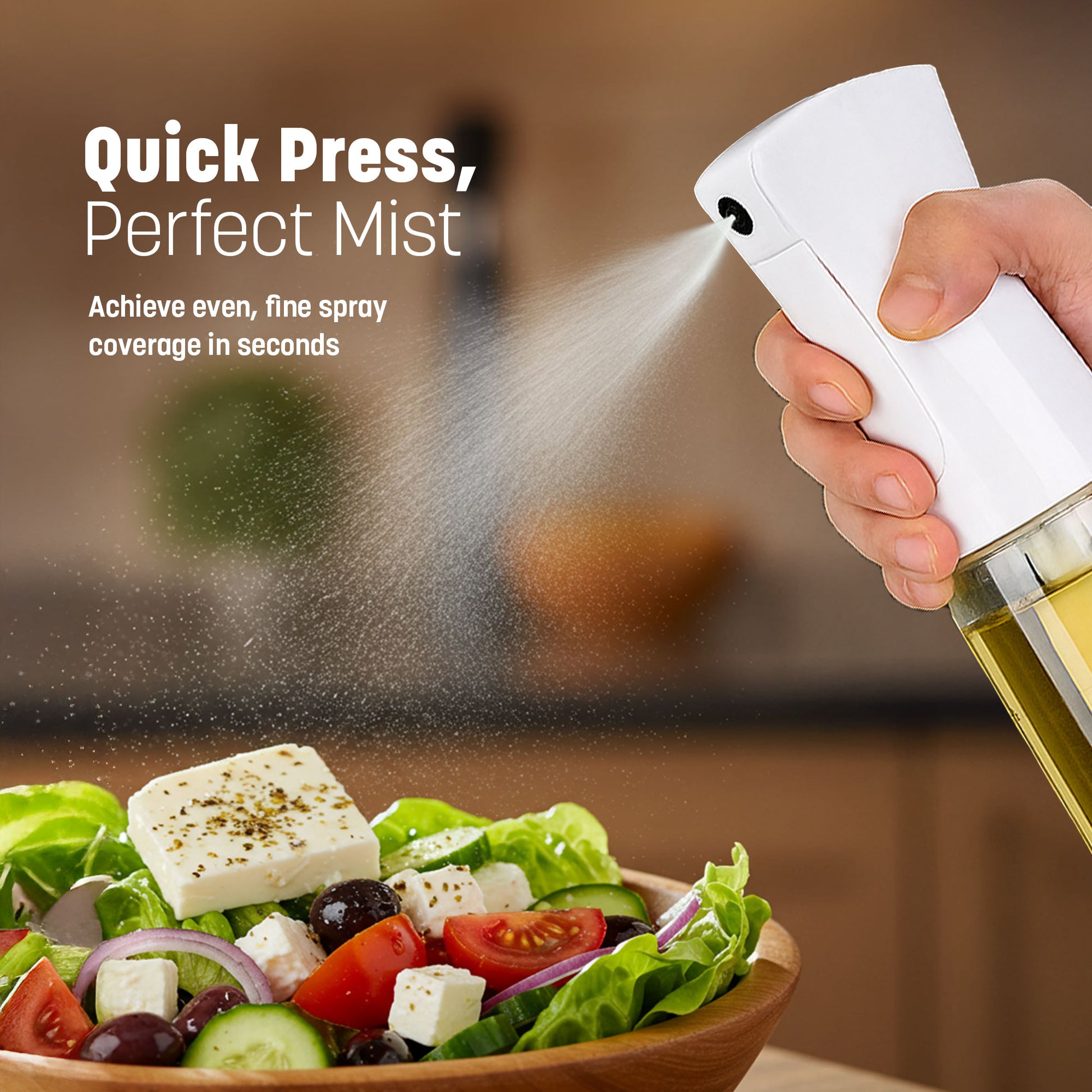 Cooking Oil Spray Bottle 220ml - Olive Oil Mister Sprayer – image 7