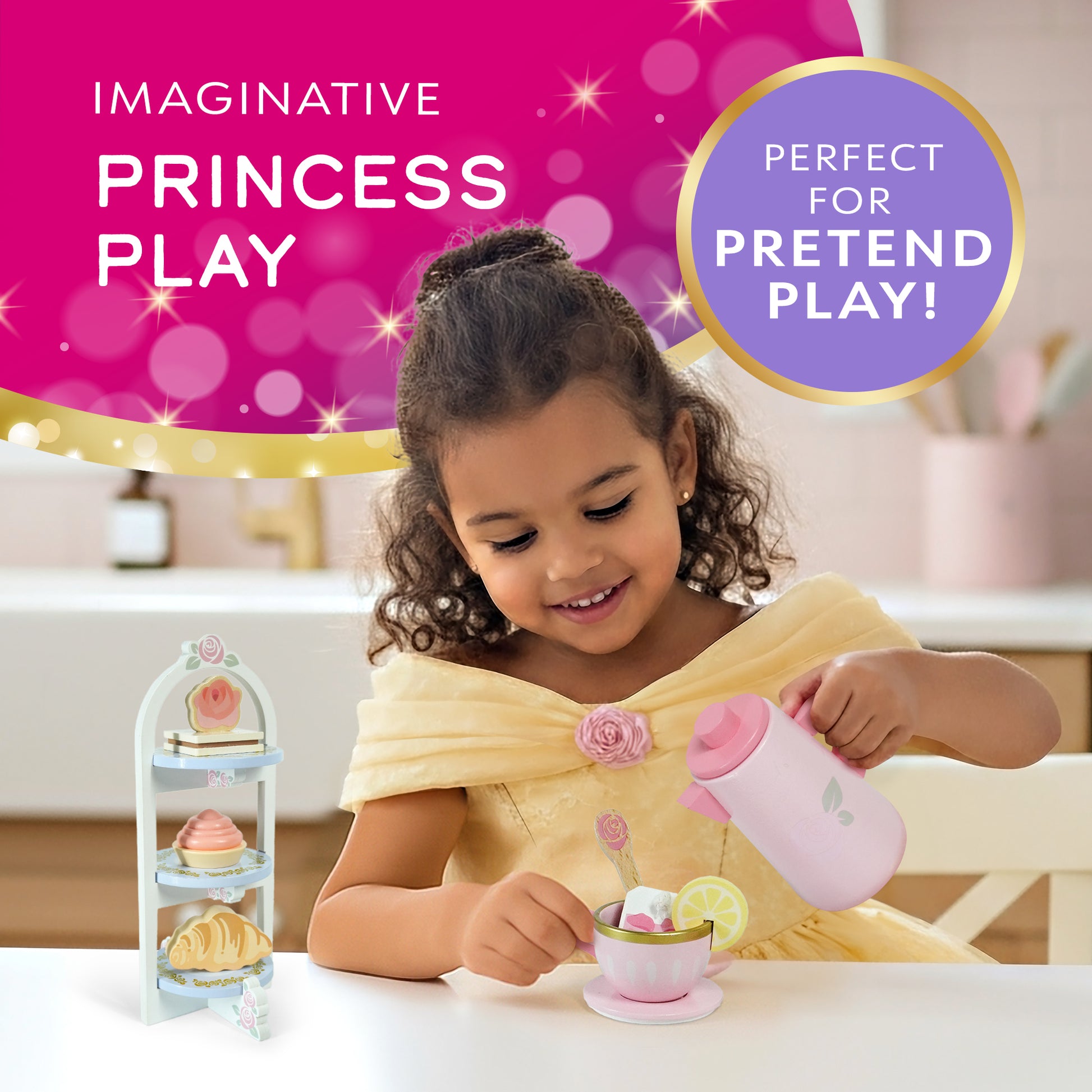 Kids Disney Princess storybook toy — Ariel themed accessories inside book box