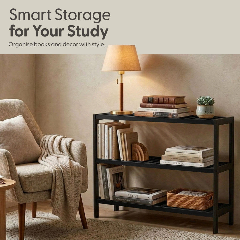 Bamboo Shoe Rack - 3 Tier – image 5