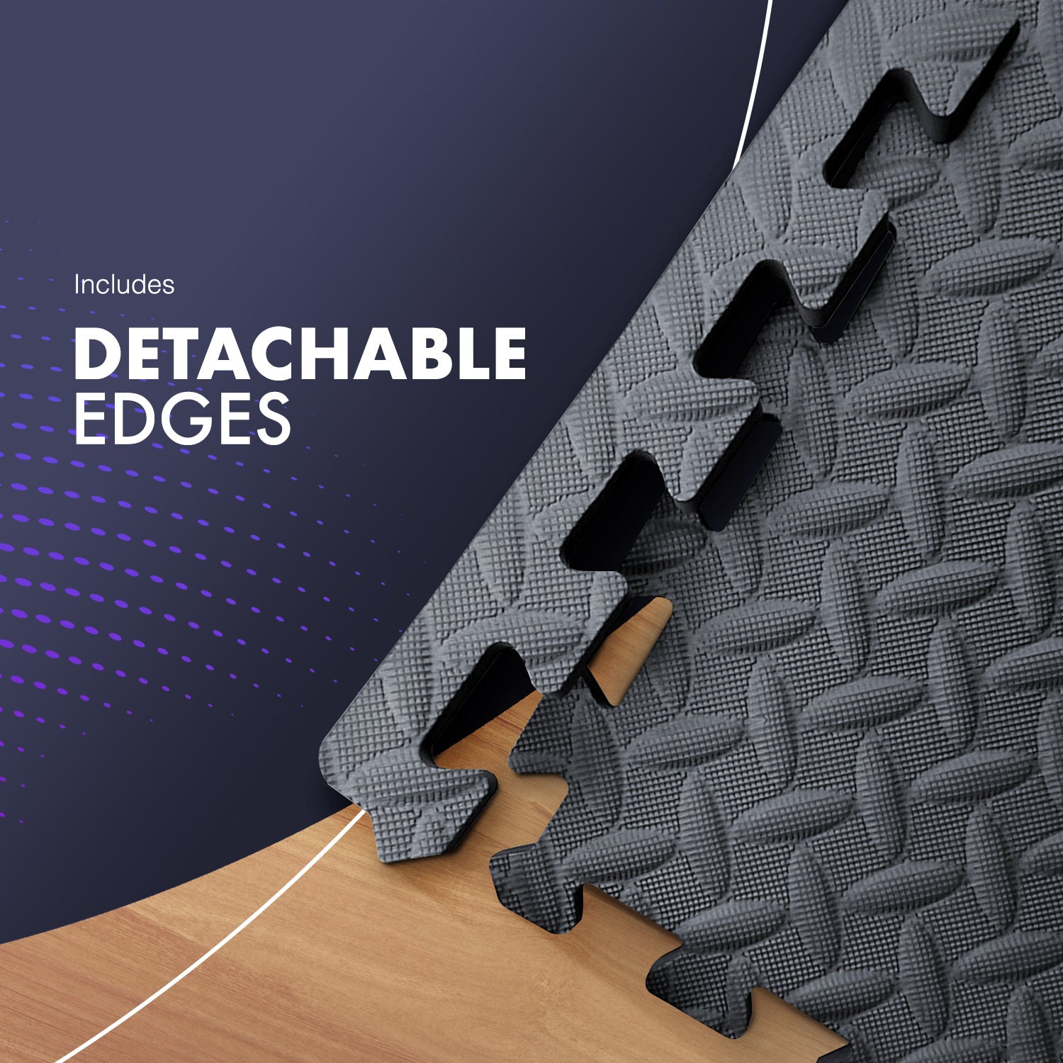 Top-Selling KAYMAN Interlocking Gym Floor Mats – Nonslip EVA Foam Exercise Tiles for Home Workouts, Studio, Weights, Yoga (60x60cm)