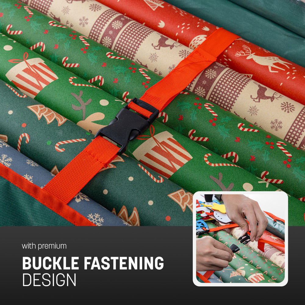 Christmas Wrapping Paper Storage Bag - Foldable, Heavy Duty, 600D Oxford Fabric – image 19