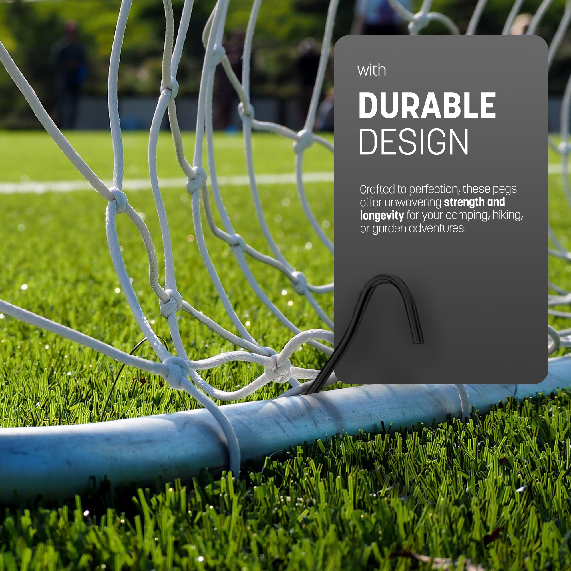 Rust Free Steel Tent Pegs - Weather-Resistant Camping & Outdoor Hooks