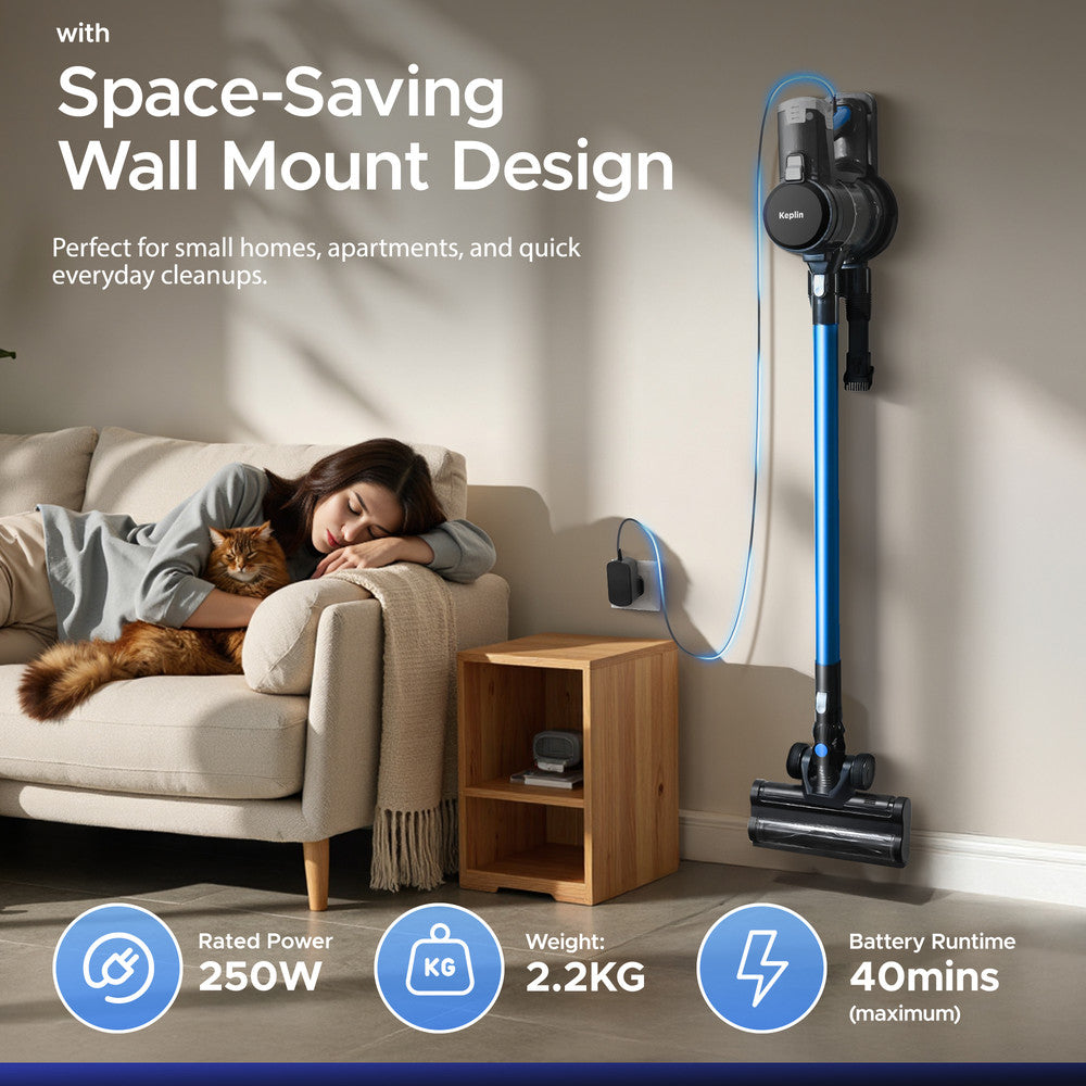 250W Cordless Vacuum Cleaner - 2 Speed