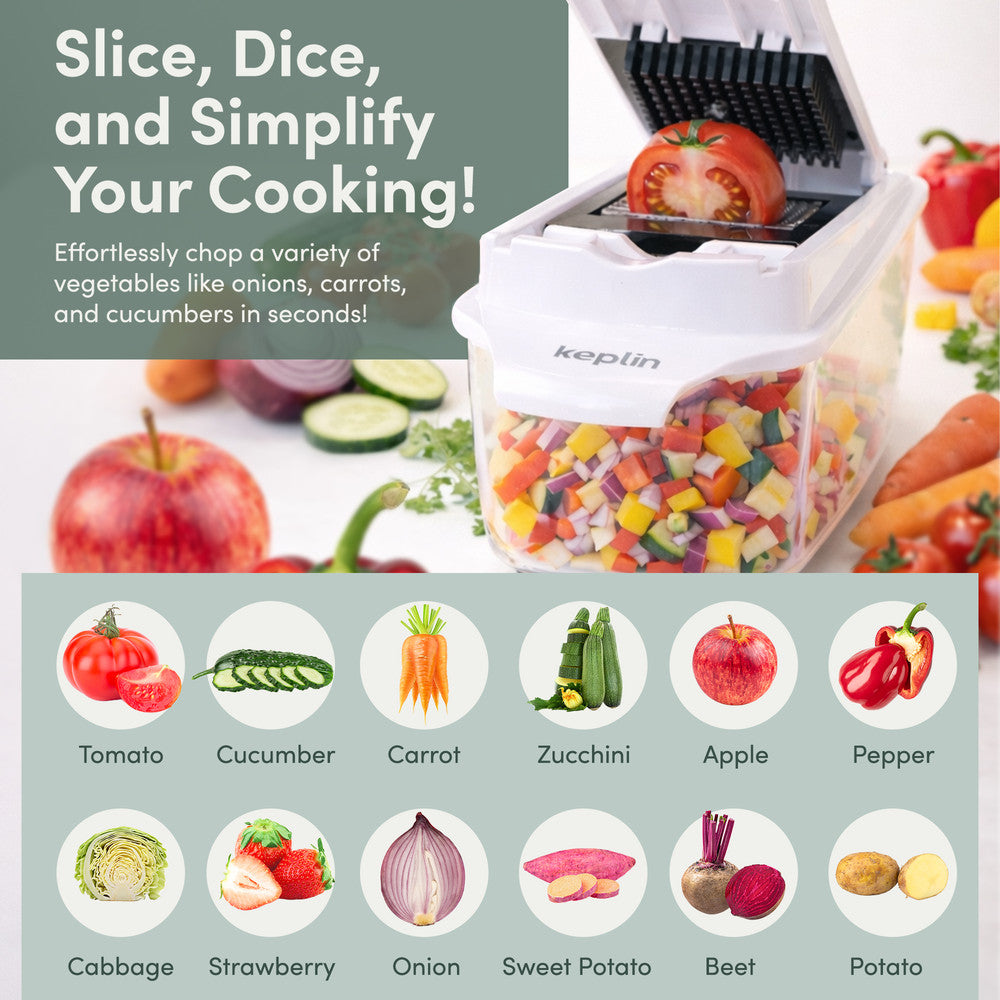 11-in-1 Vegetable Chopper with Container – image 5