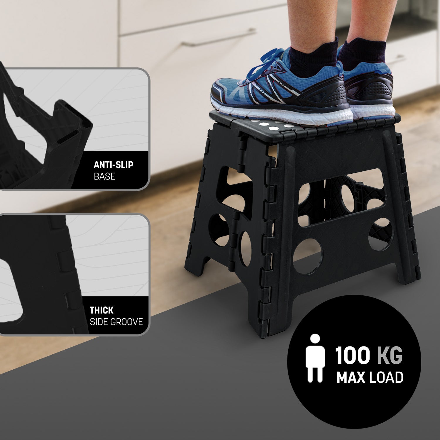 KEPLIN 13inch Heavy Duty Folding Step Stool