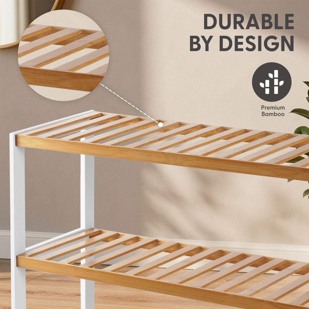 Bamboo Shoe Rack - 5 Tier