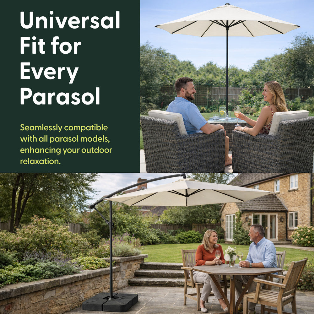 Plastic Cantilever Parasol Base Set - 4 Piece – image 6