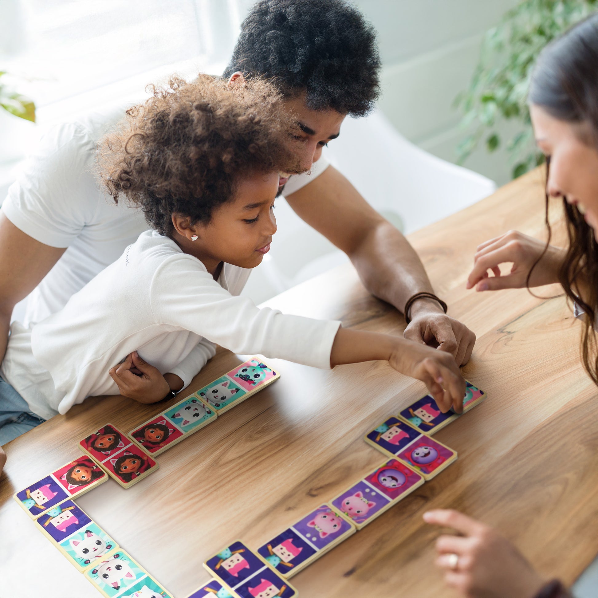 Gabby's Dollhouse Domino Set – Classic Wooden Matching Game with Kitty Characters – Educational Toy & Gift for Boys & Girls