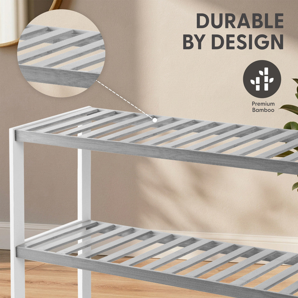 Bamboo Shoe Rack - 5 Tier