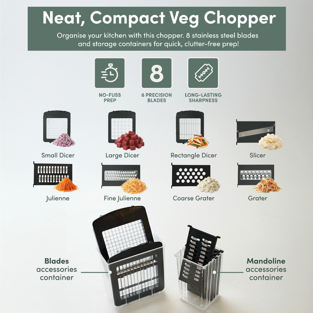 11-in-1 Vegetable Chopper with Container