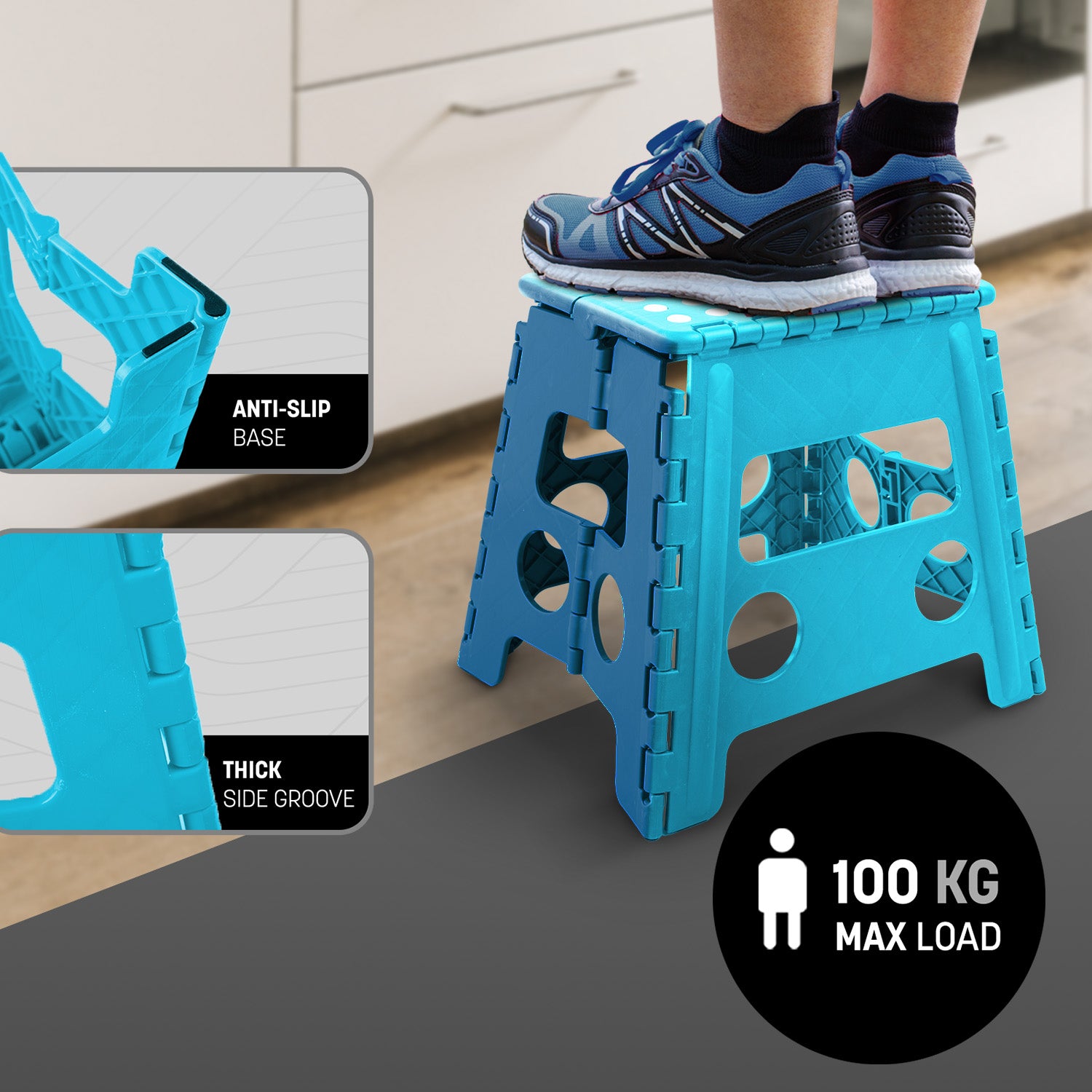 KEPLIN 13inch Heavy Duty Folding Step Stool